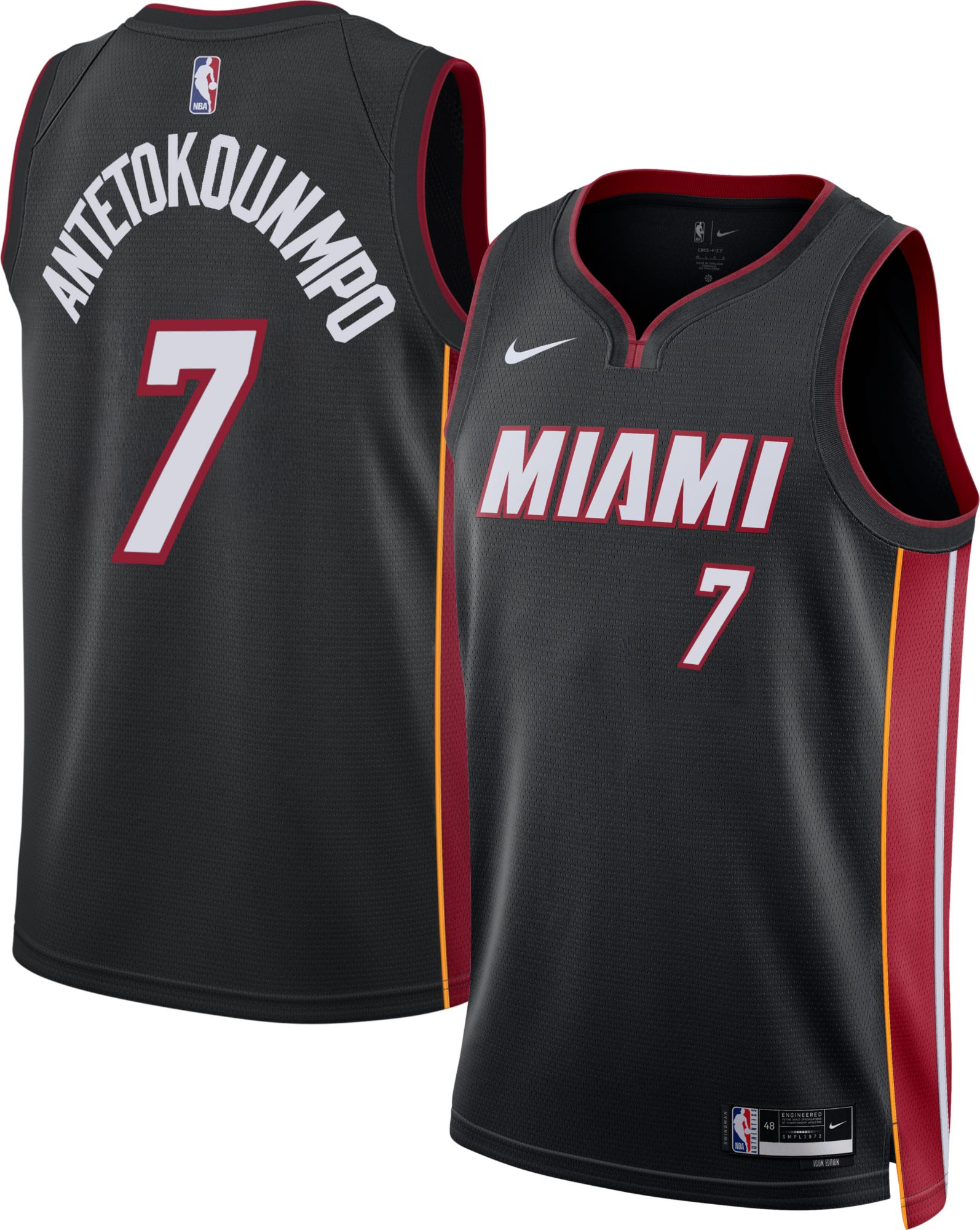 Nike Adult Miami Heat Giannis Antetokounmpo #7 Swingman Icon