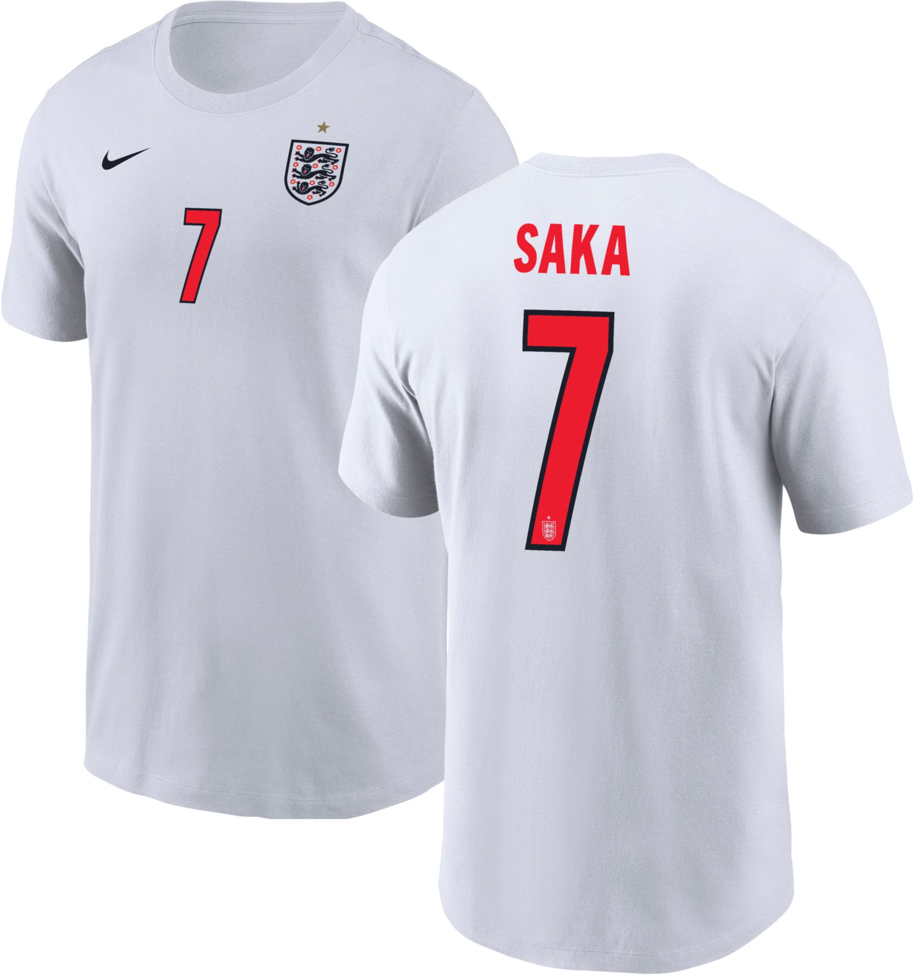 Nike Adult England Bukayo Saka #7 Home T-Shirt | Dick's Sporting Goods