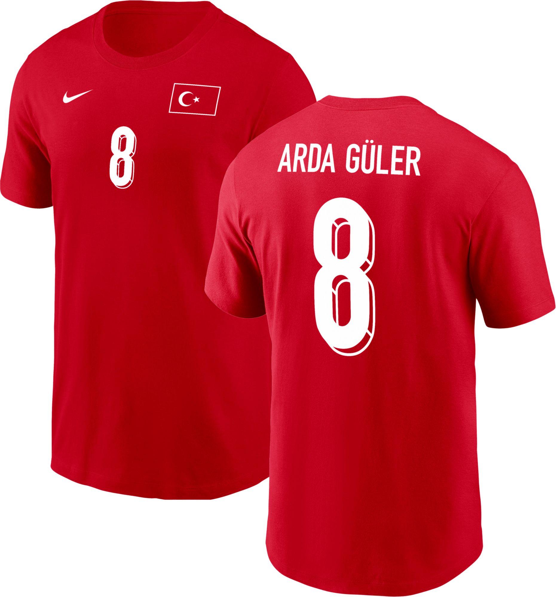 Nike Adult Turkey Arda Guler #8 Home T-Shirt | Dick's Sporting Goods