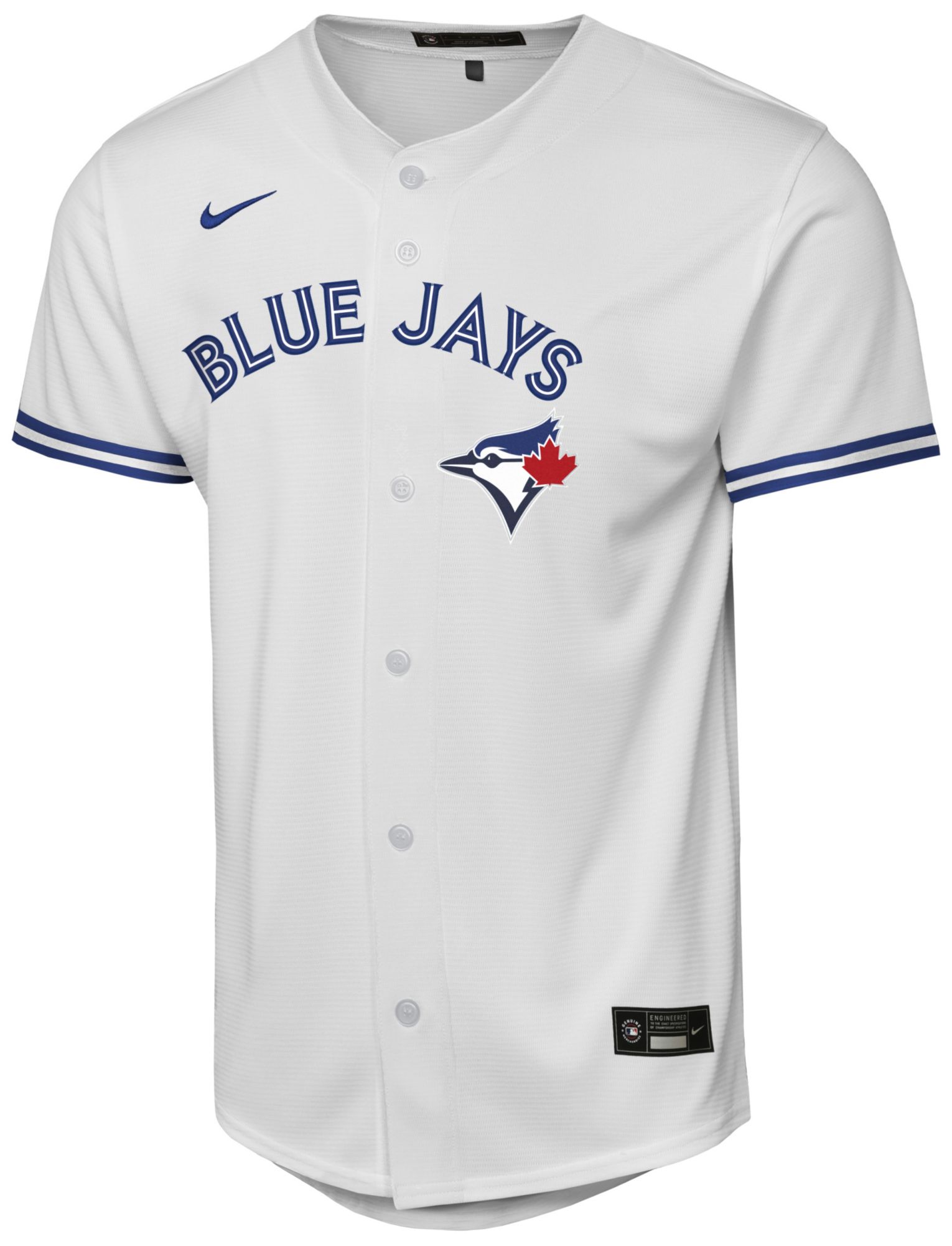 Nike Youth Toronto Blue Jays White Blank Home Baseline Jersey