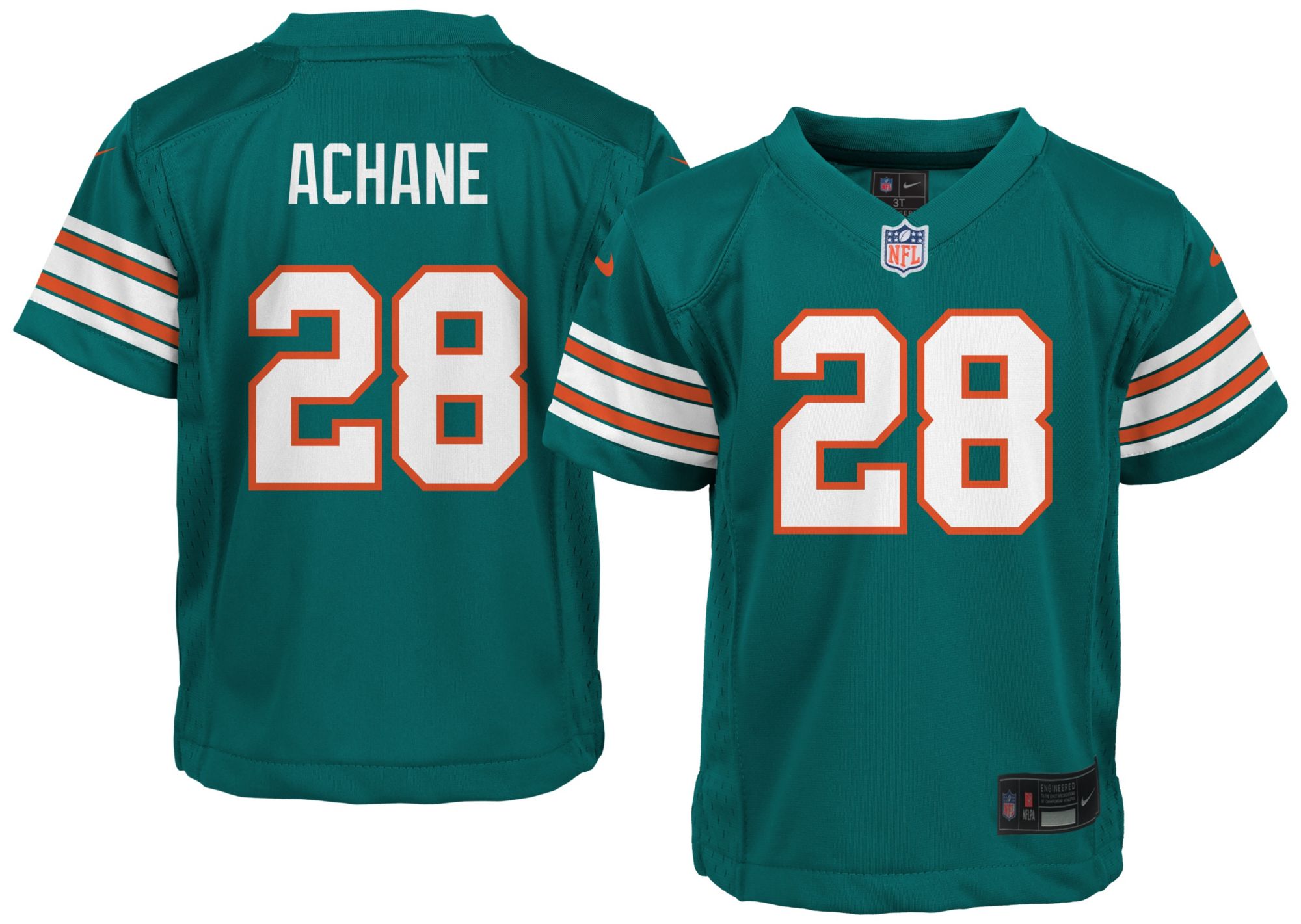 Nike Boys' Miami Dolphins DeVon Achane #28 Turbo Green Alternate