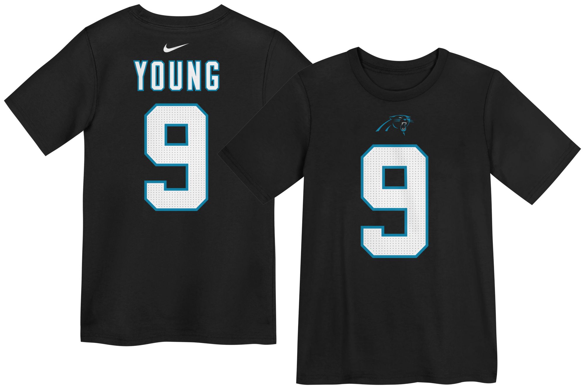 Nike Boys' Carolina Panthers Bryce Young Black T-Shirt | Dick's