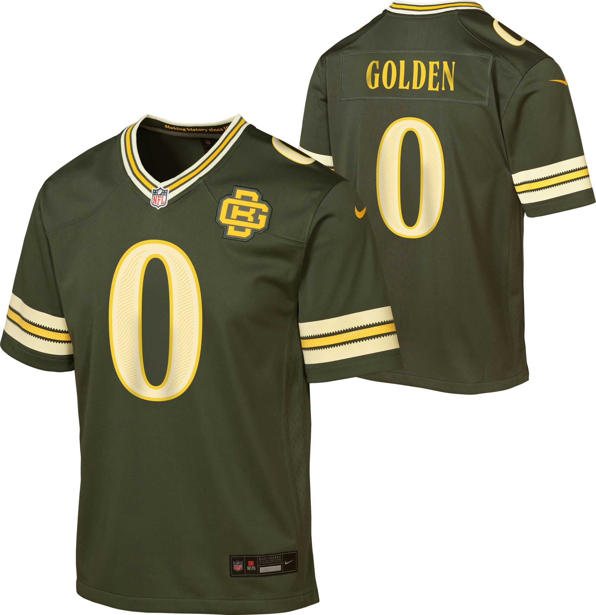 Nike Youth Green Bay Packers Matthew Golden NFL Rivalries Game