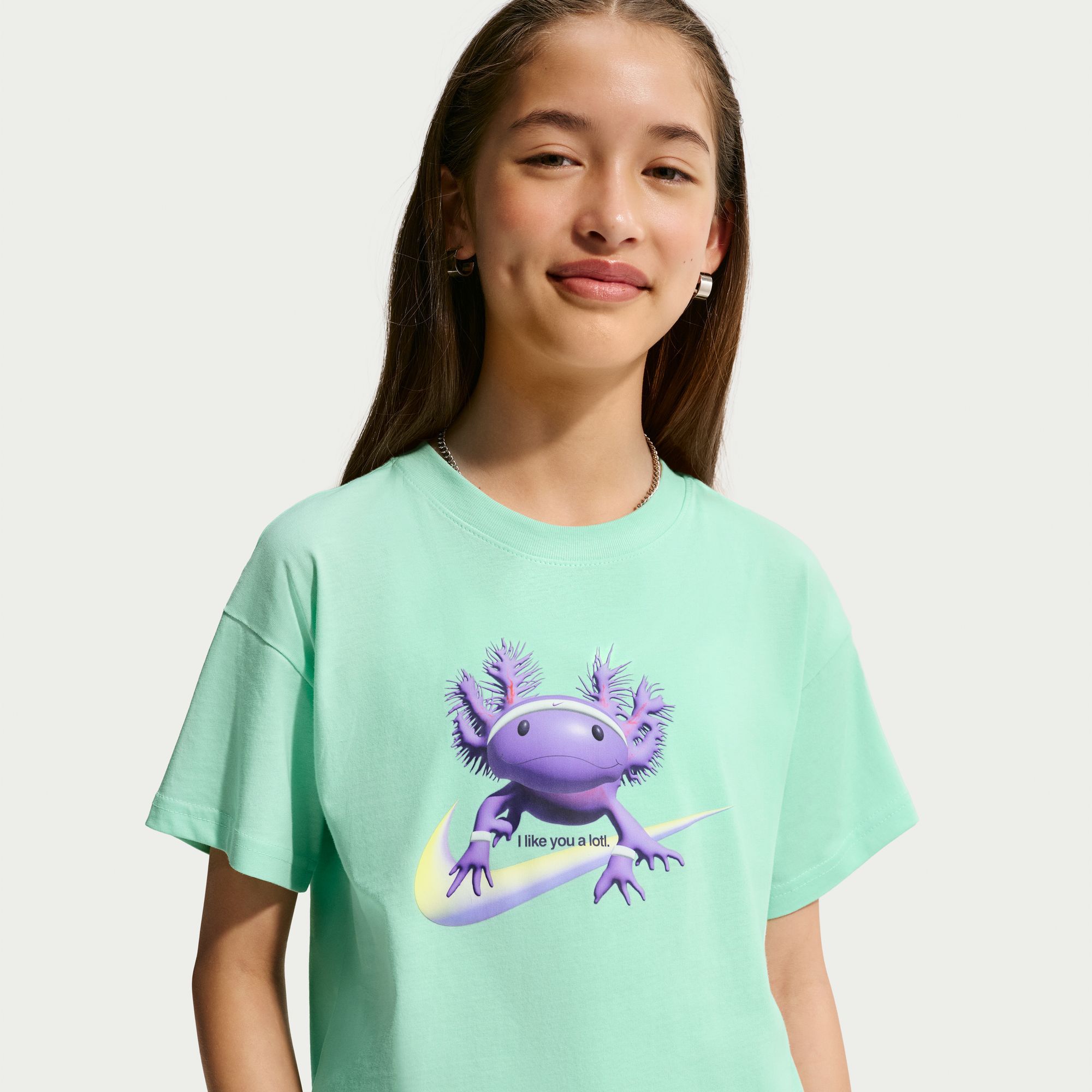 Nike Girls' Sportswear Axolotl Boxy Graphic Tee | Dick's Sporting