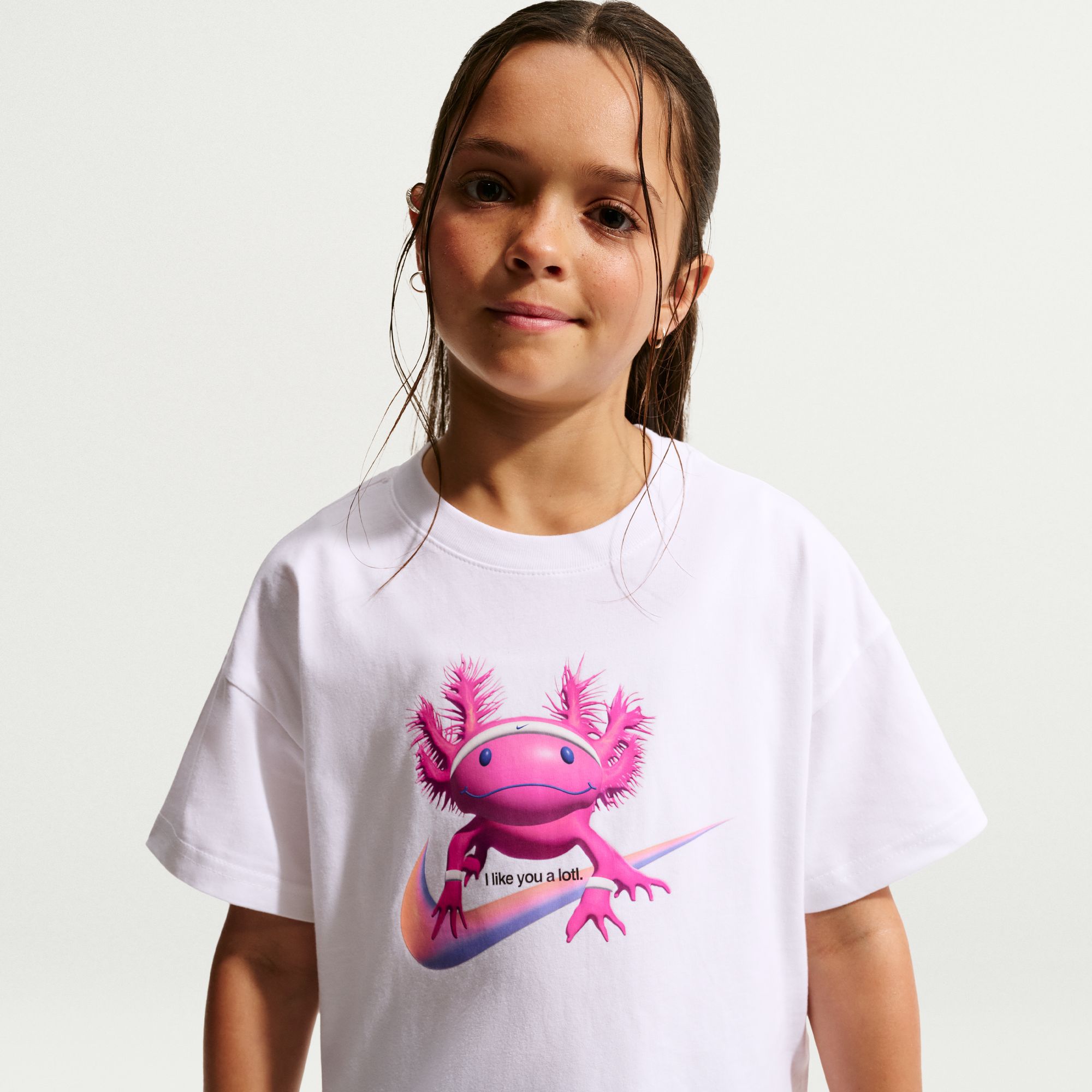Nike Girls' Sportswear Axolotl Boxy Graphic Tee | Dick's Sporting
