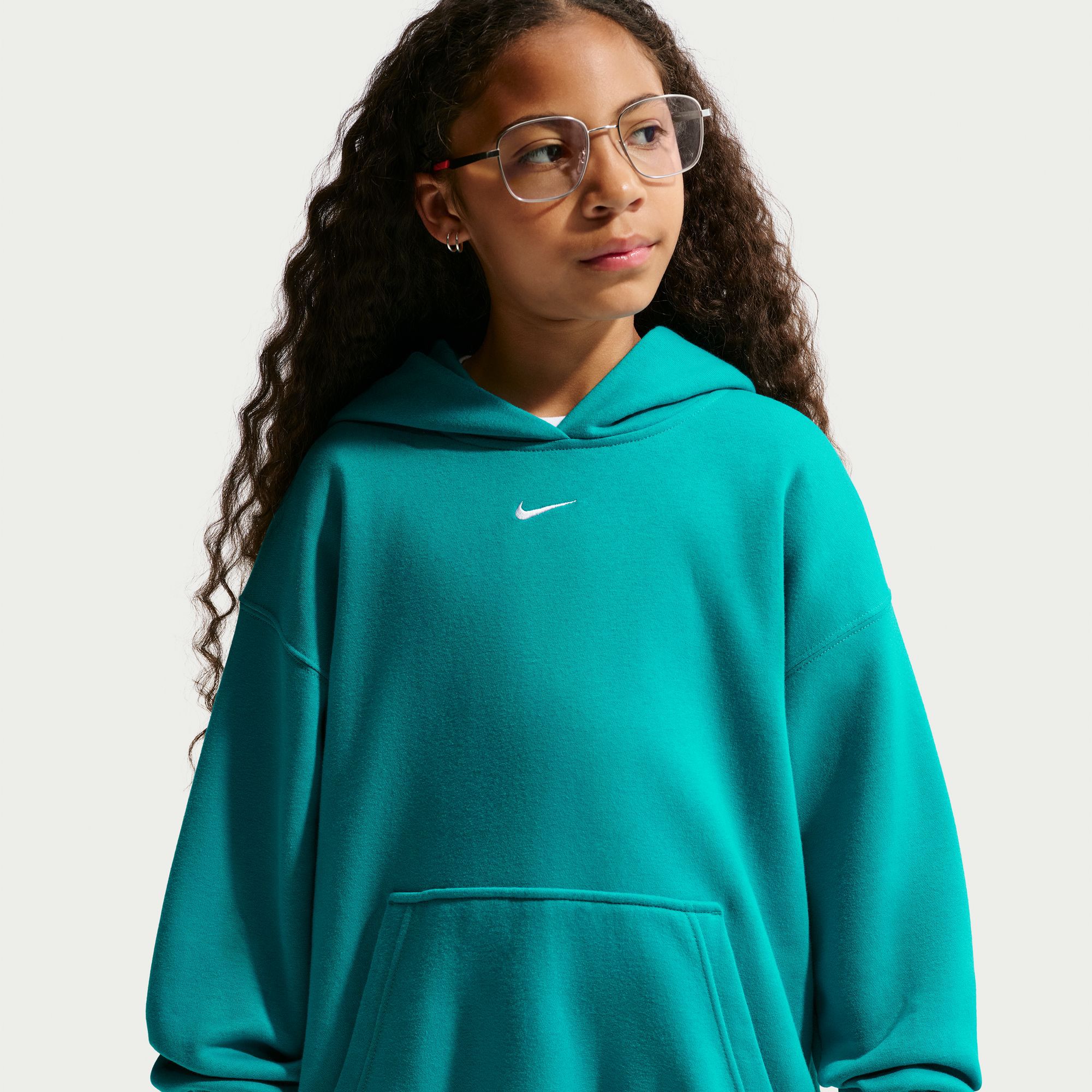 Nike Girls' Studio Fleece Oversized Hoodie | Dick's Sporting Goods
