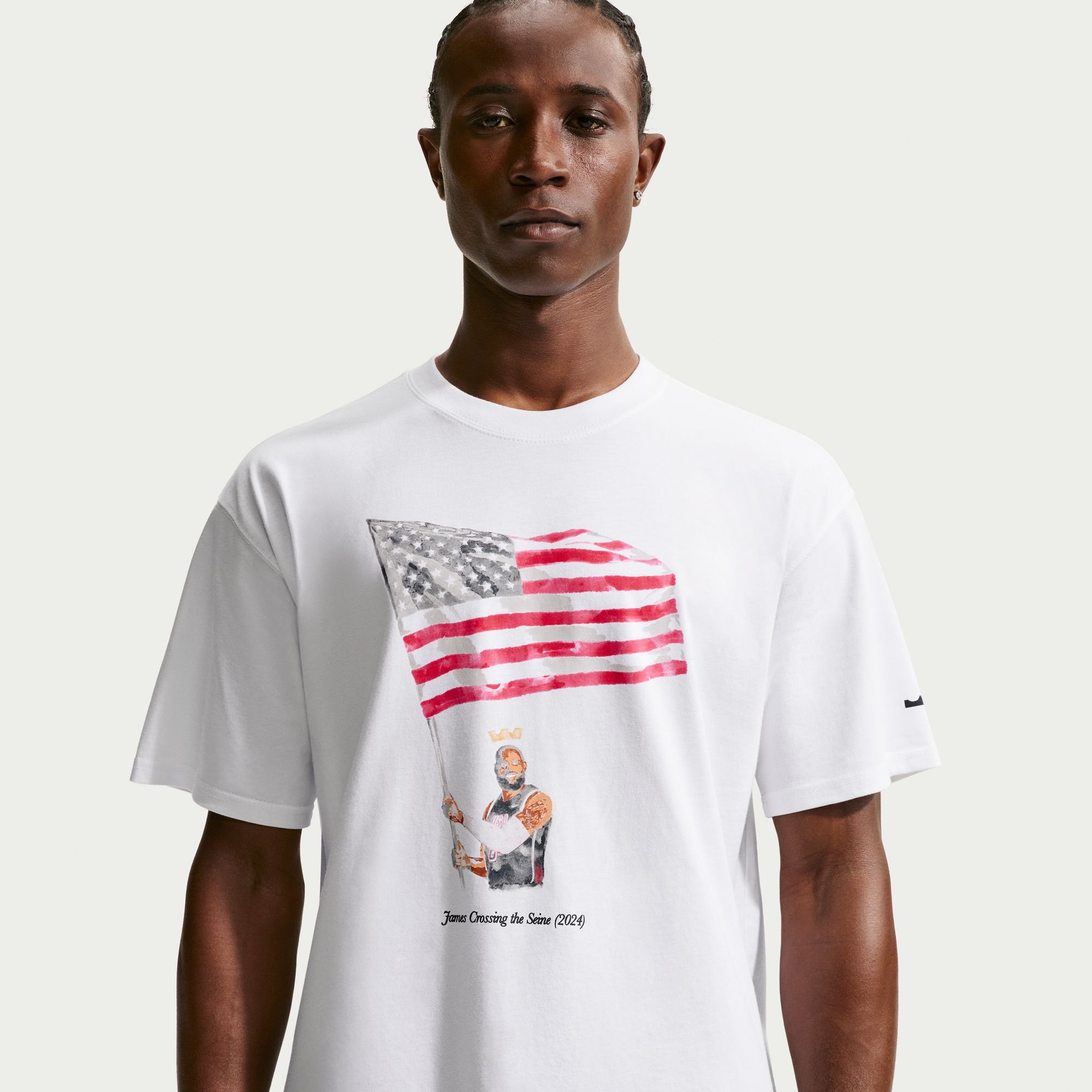 Nike Men's LeBron James Max90 Paris '24 Graphic T-Shirt | Dick's
