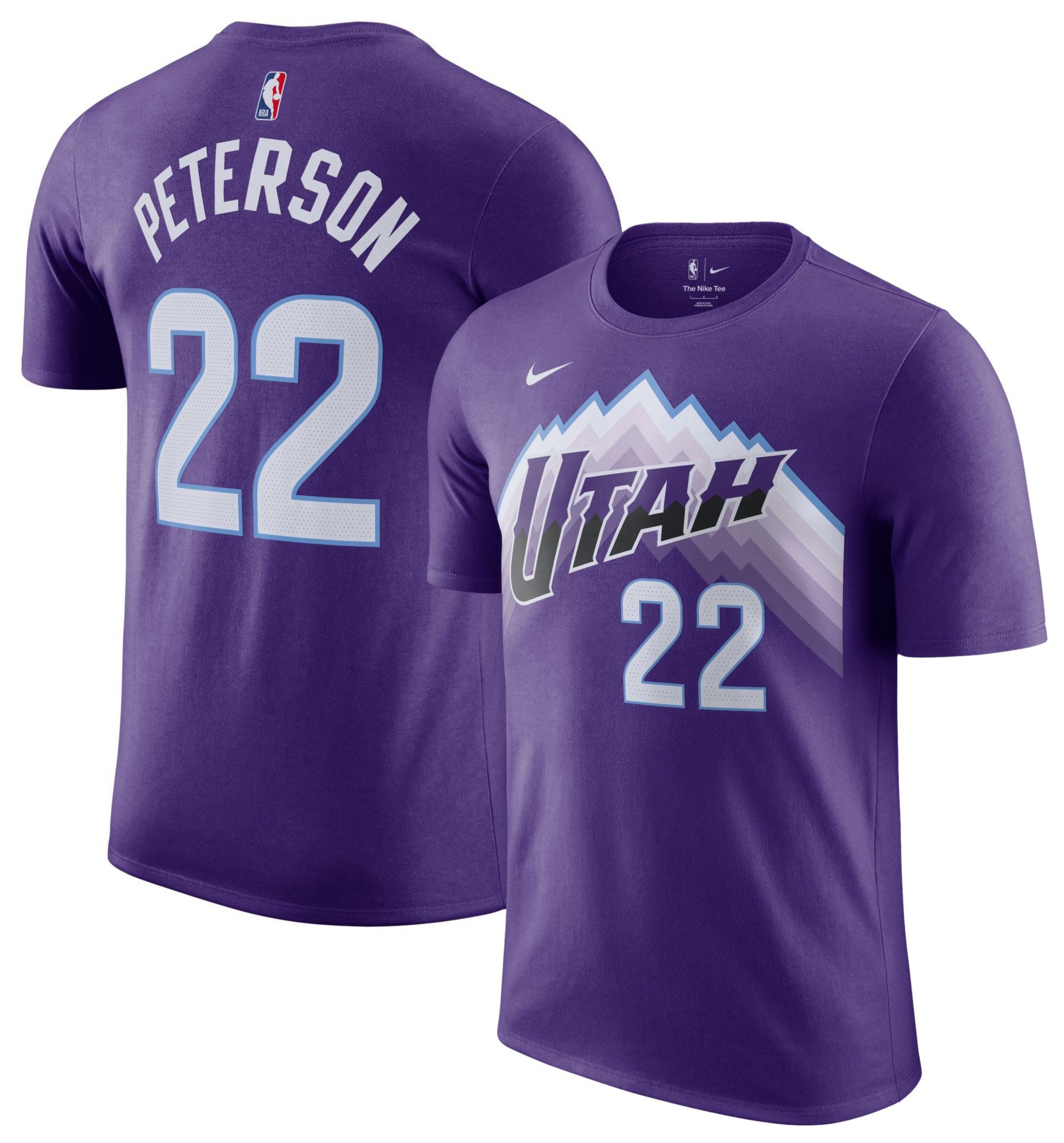 Nike Men's Utah Jazz Purple Darryn Peterson #22 Icon Edition T