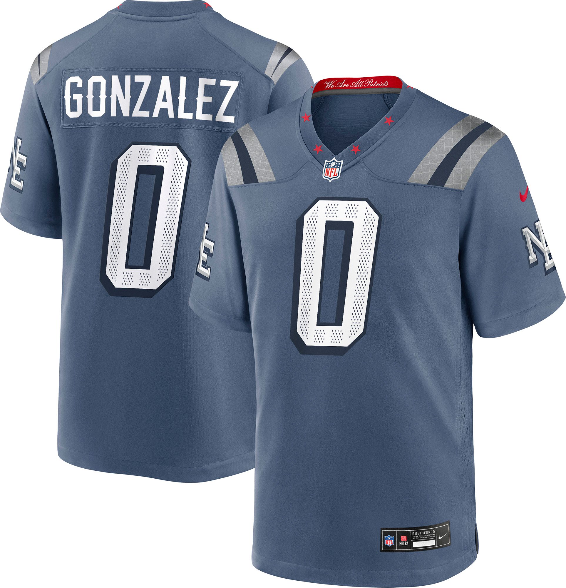 Nike Men's New England Patriots Christian Gonzalez NFL Rivalries