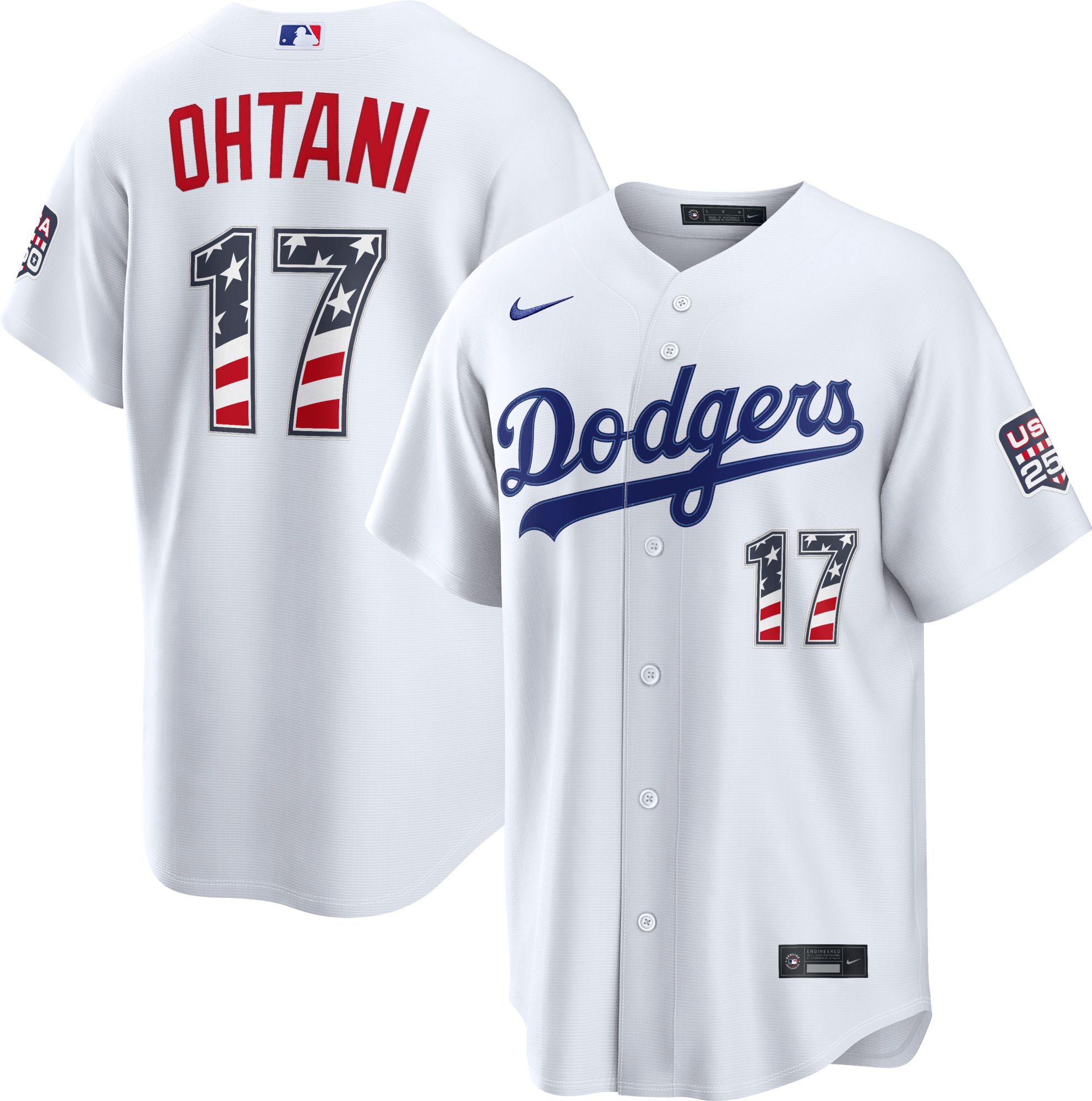 Nike Men's Los Angeles Dodgers Shohei Ohtani #17 4th of July Home