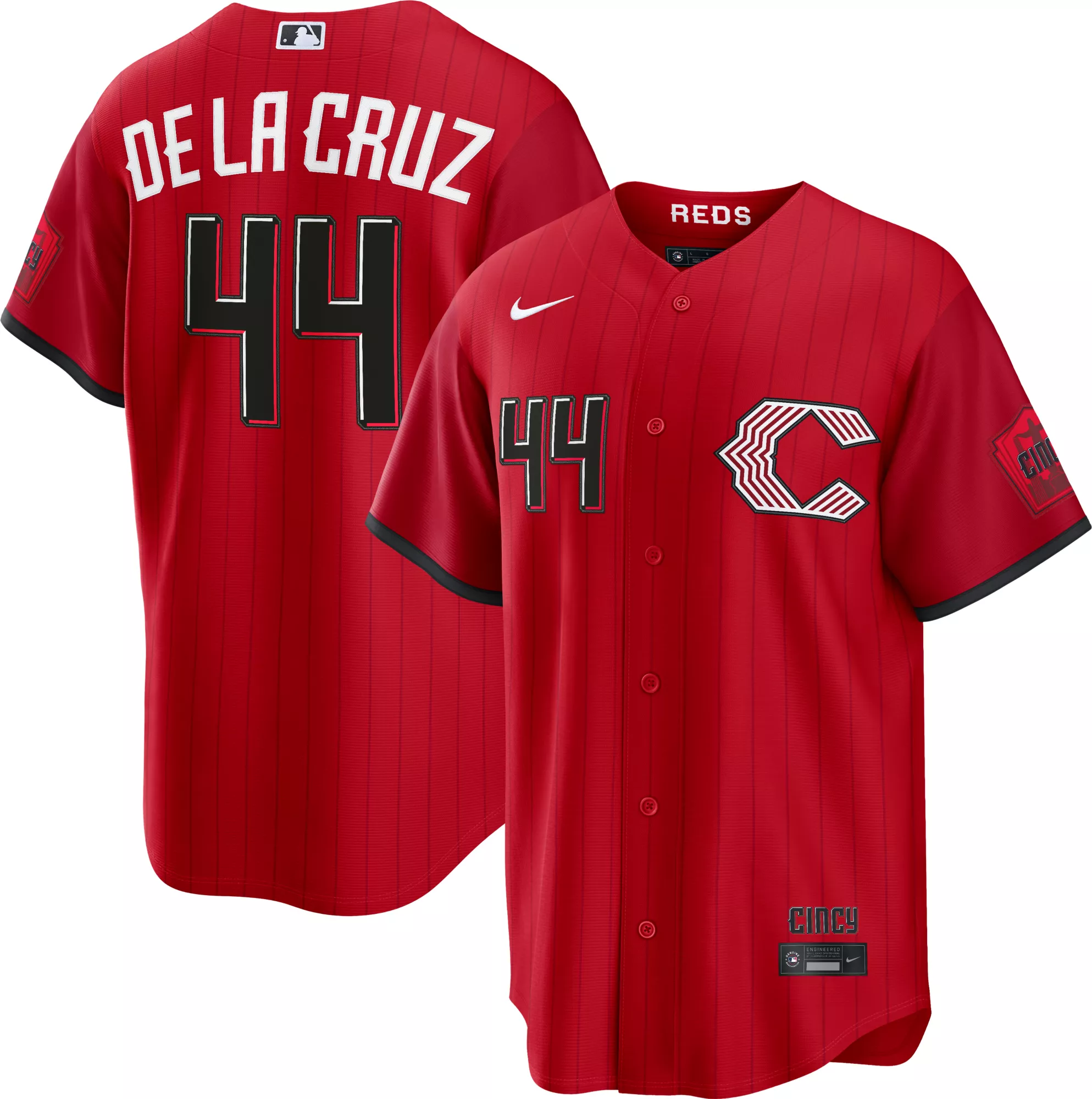 Nike Men's Cinncinati Reds 2026 City Connect Elly De La Cruz #44 Stadium Jersey