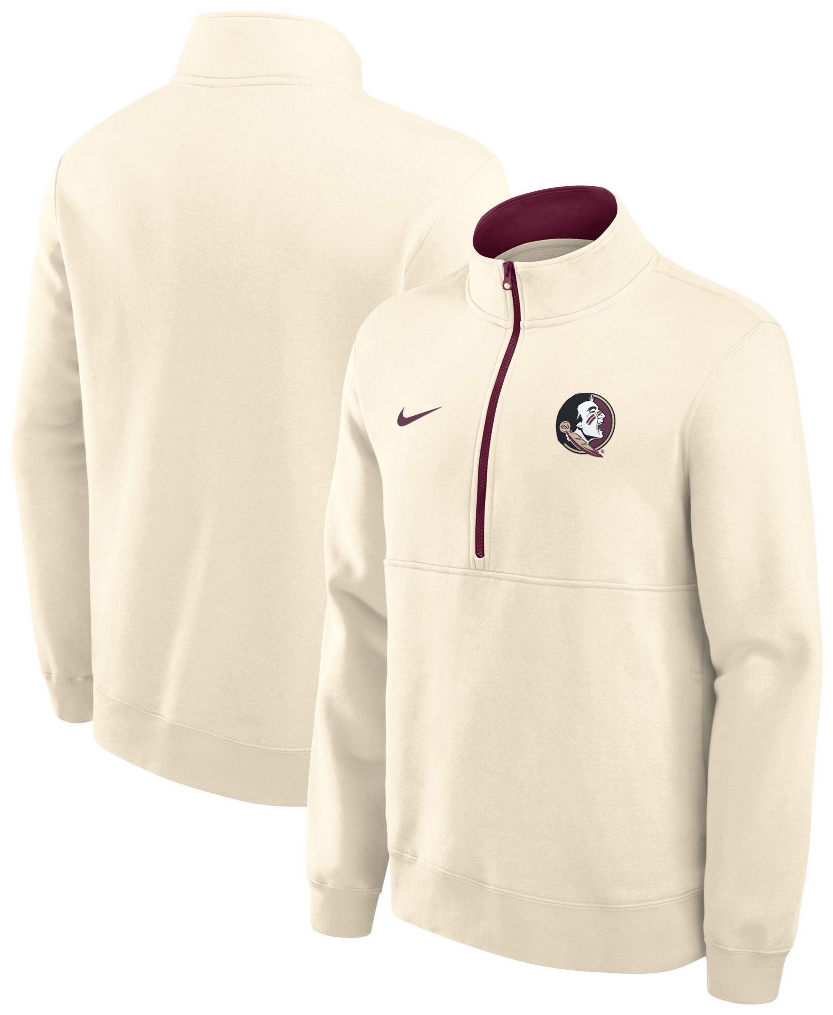 NIKE アメフト ラグビー & MARUCCI スライディングパンツ Nike Men's Florida State Seminoles Primetime Legend Half-Zip