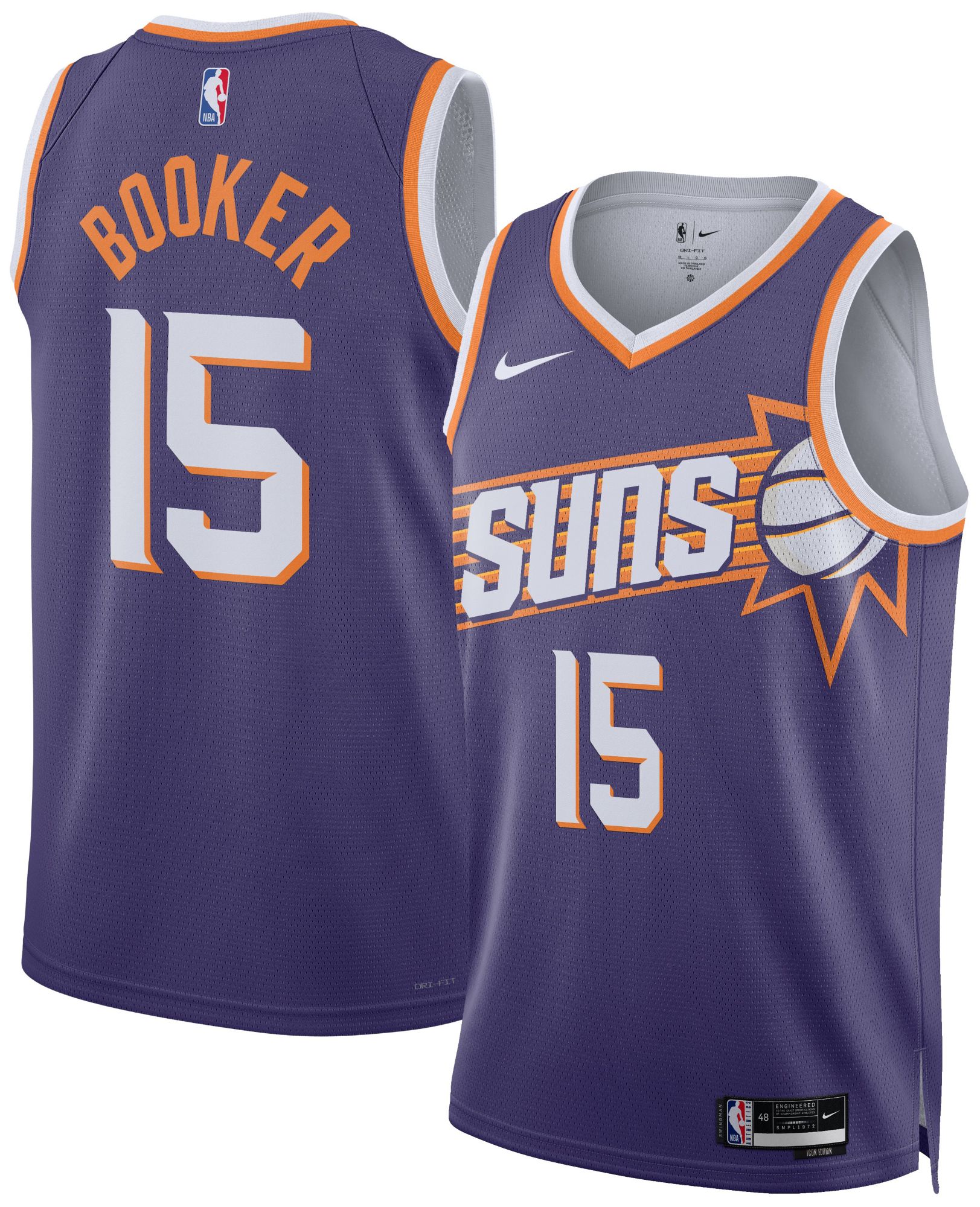 Nike Men's Phoenix Suns Devin Booker Icon Edition Jersey | Dick's