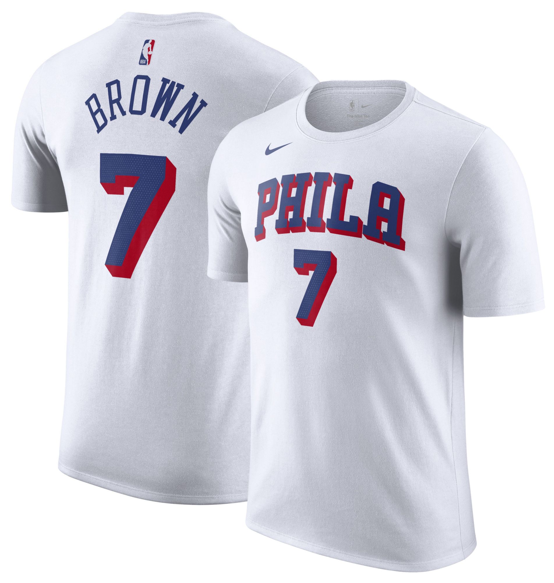 Nike Men's Philadelphia 76ers White Jaylen Brown #7 Association
