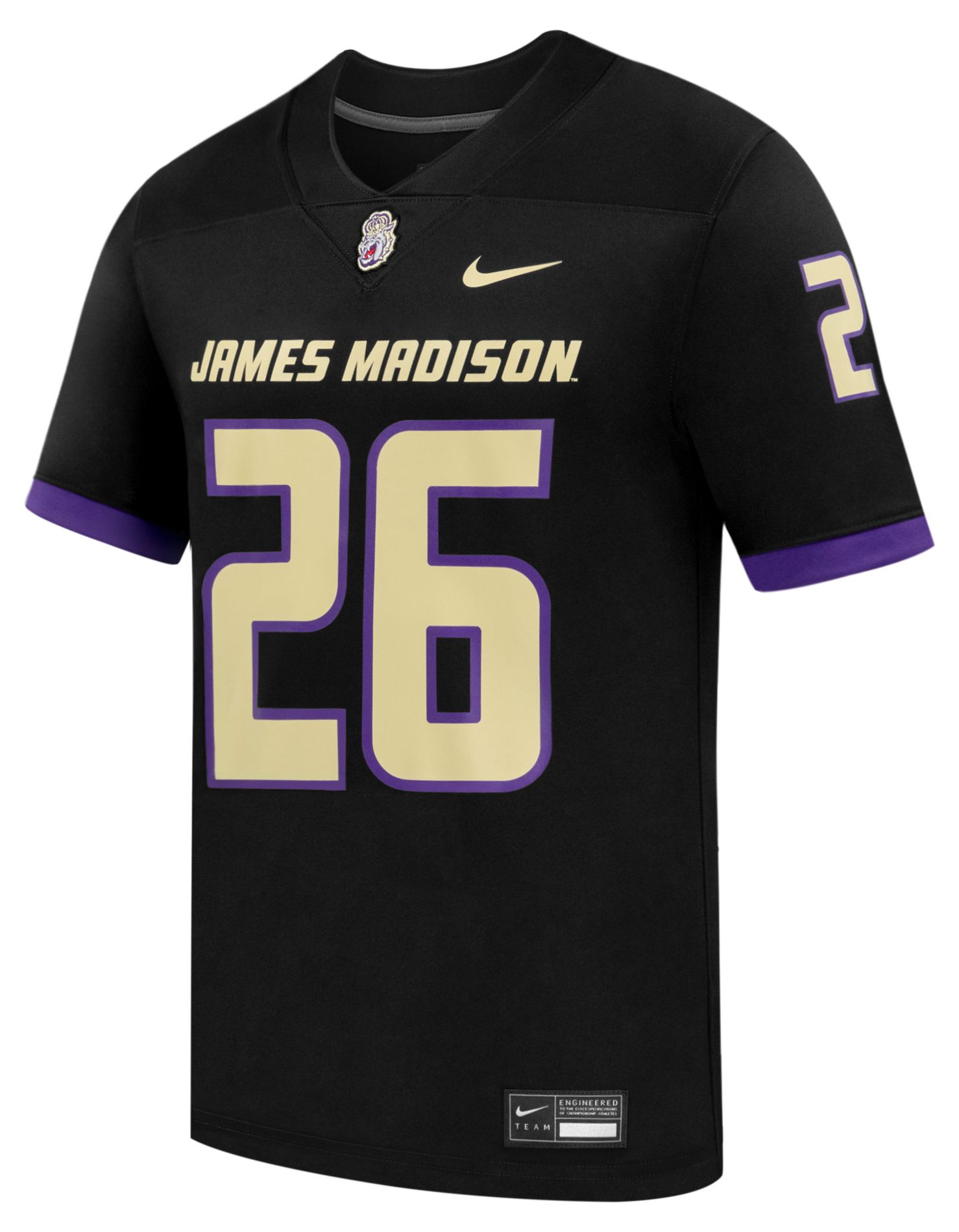 Nike Men's James Madison Dukes Black Alternate Football Jersey