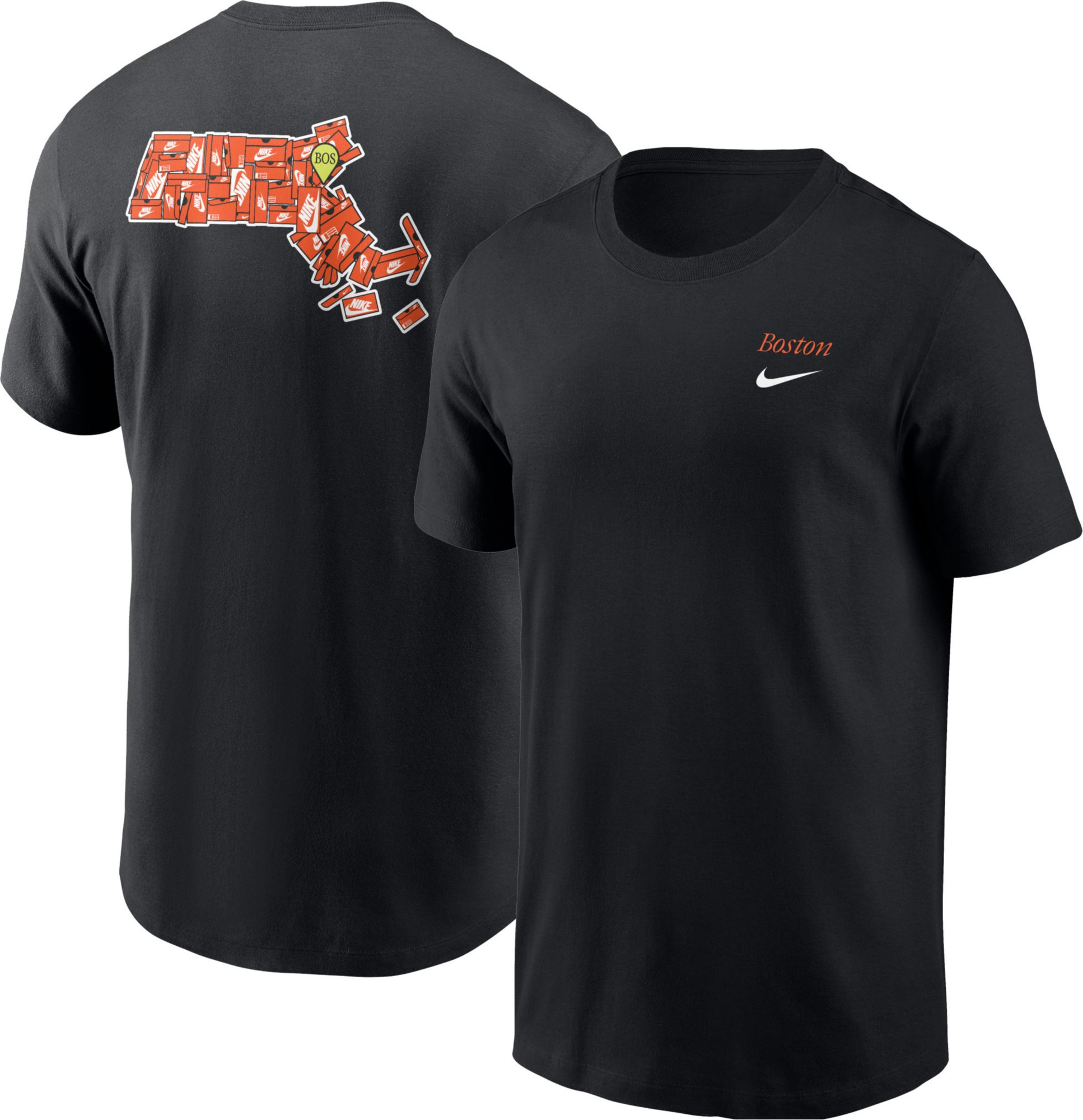 Nike Men's Boston Black Core Cotton Shoebox T-Shirt | Dick's