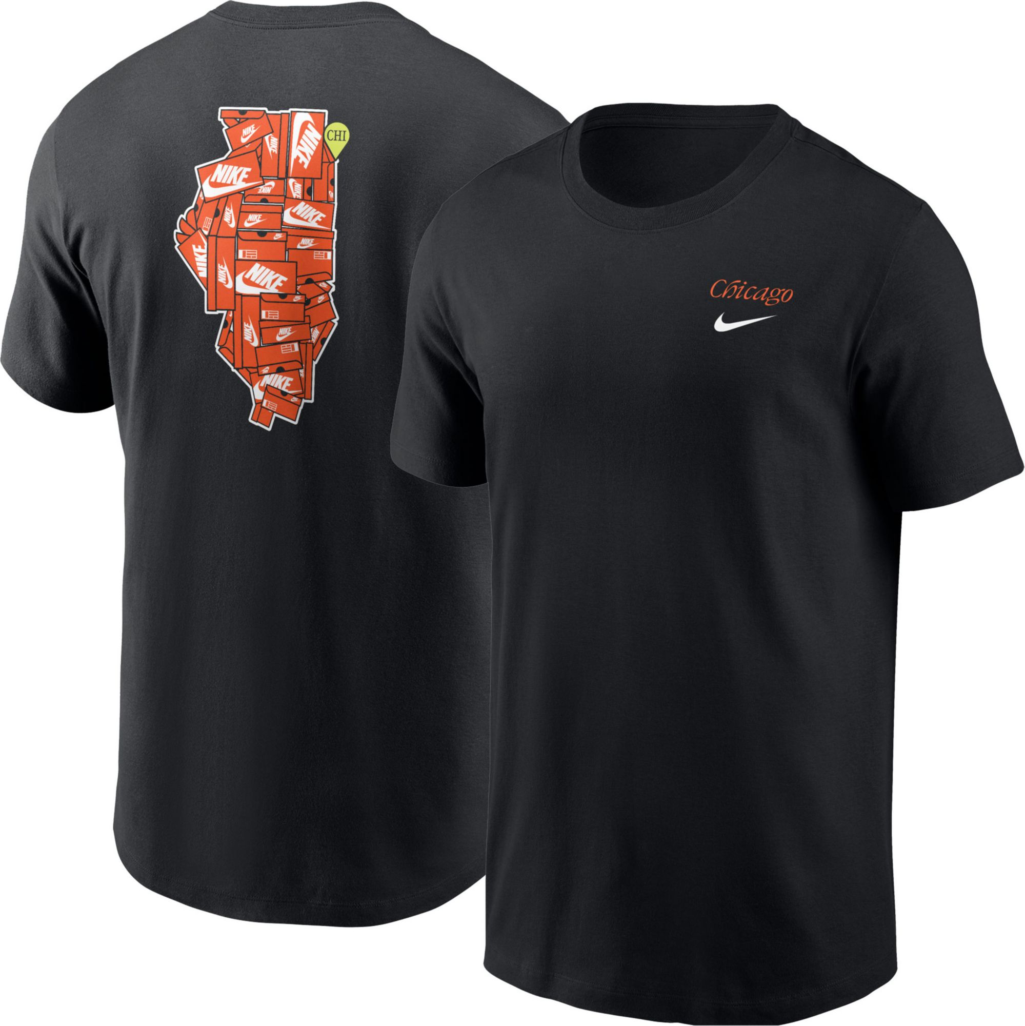 Nike Men's Chicago Black Core Cotton Shoebox T-Shirt | Dick's