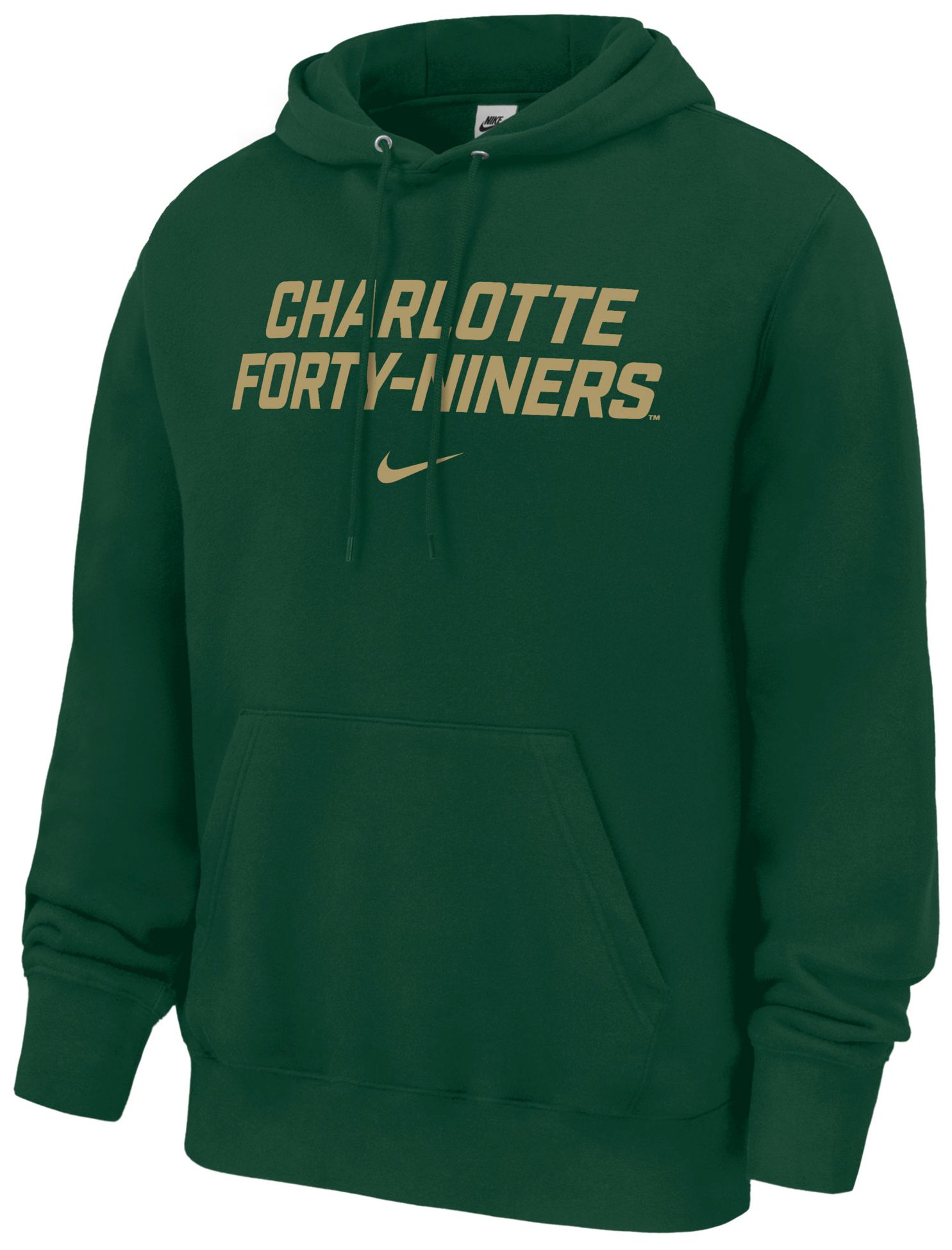 Nike Men's Charlotte 49ers Green Club Fleece Hoodie | Dick's