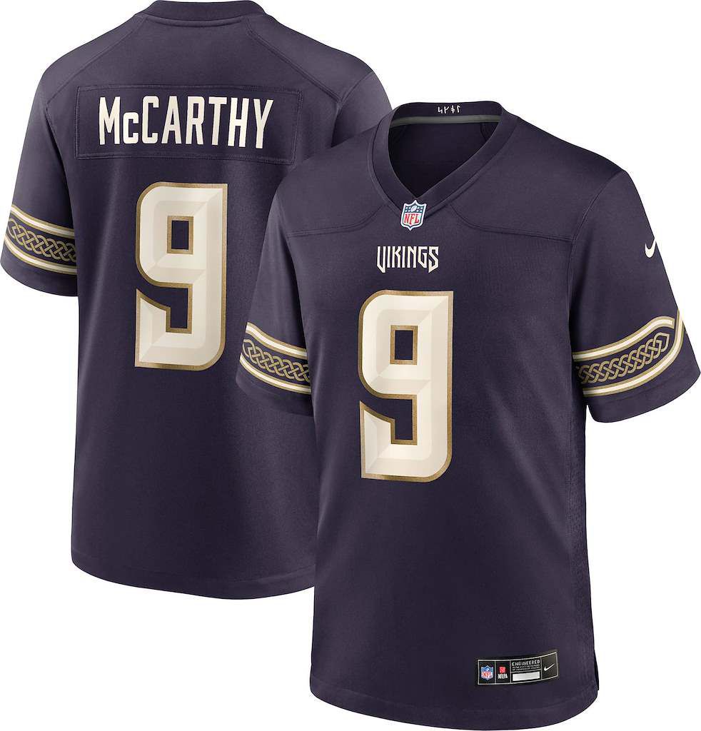 JJ Nike Men's Minnesota Vikings J.J. McCarthy NFL Rivalries Game