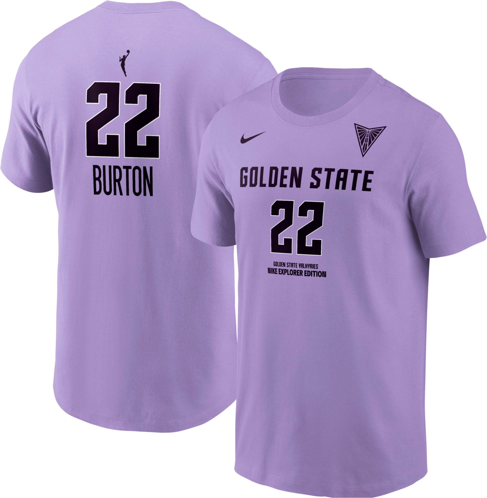 Nike Men's Golden State Valkyries Veronica Burton #22 Lilac T