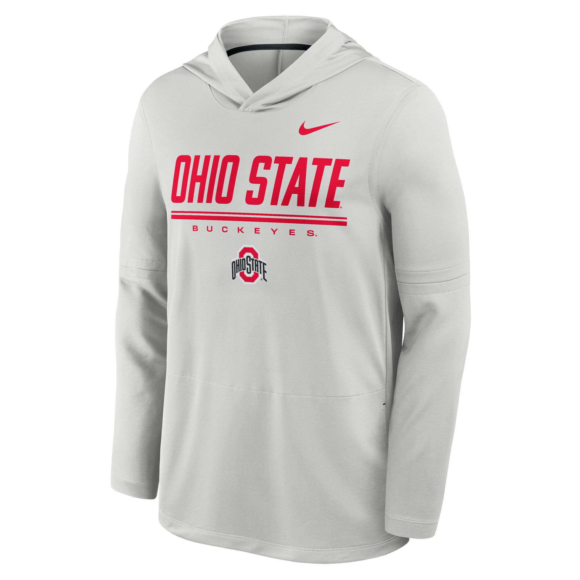 Nike Men's Ohio State Buckeyes Photon Dust/Black Player Long