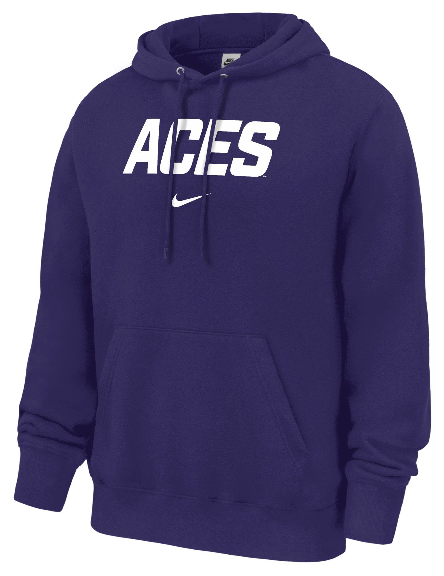 Nike Men's Evansville Purple Aces Purple Wordmark Club Hoodie