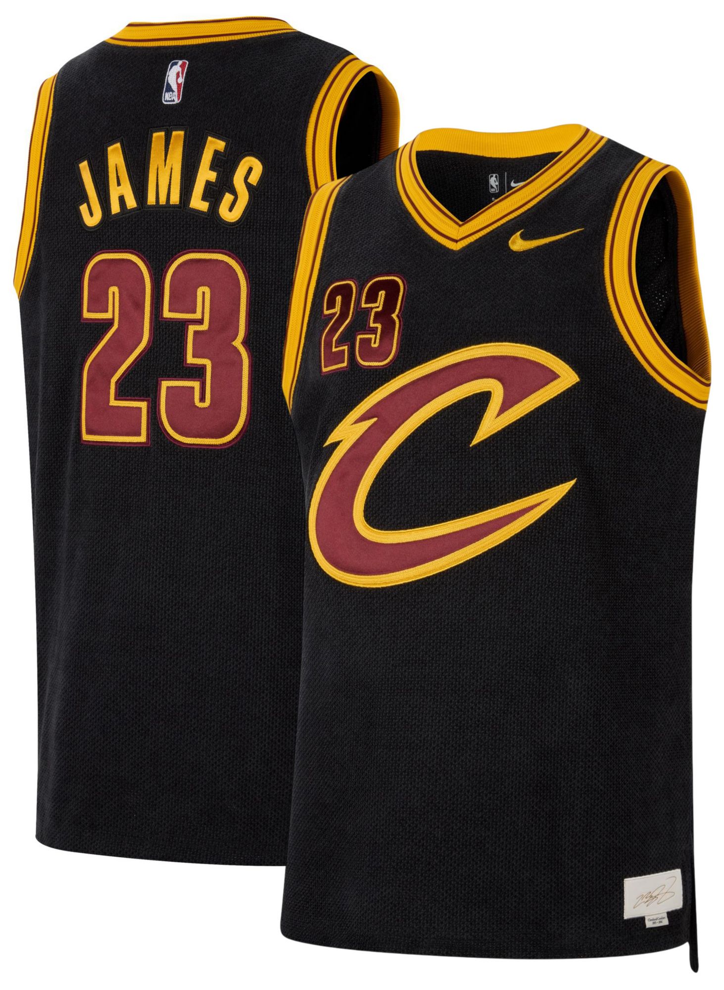 Cleveland Cavaliers LeBron James 23 ジャージ Nike Men's Cleveland Cavaliers LeBron James #23 Black Authentic
