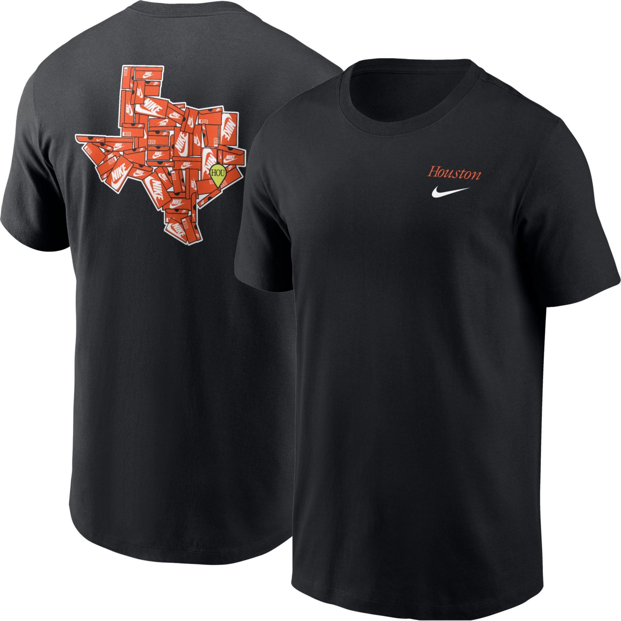 Nike Men's Houston Black Core Cotton Shoebox T-Shirt | Dick's