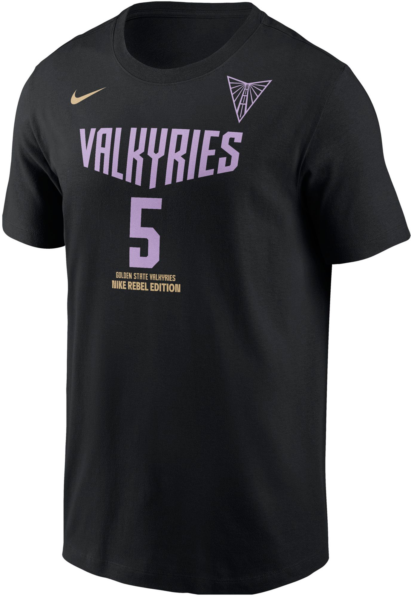 Nike Men's Golden State Valkyries Kayla Thornton #5 Black Rebel T