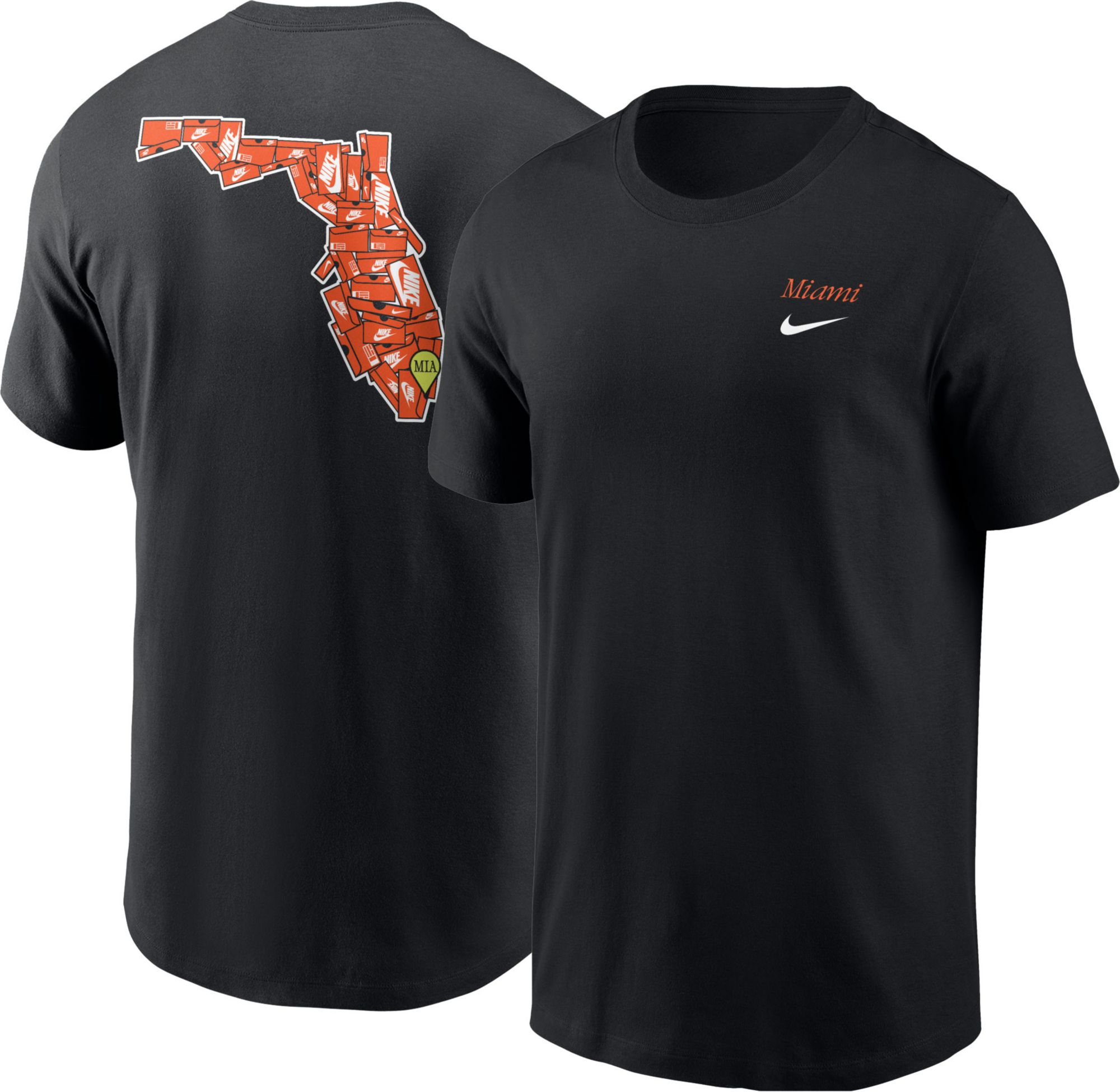 【希少】 2022 Nike elite T-shirt (M) sample Nike Men's Miami Black Core Cotton Shoebox T-Shirt | Dick's