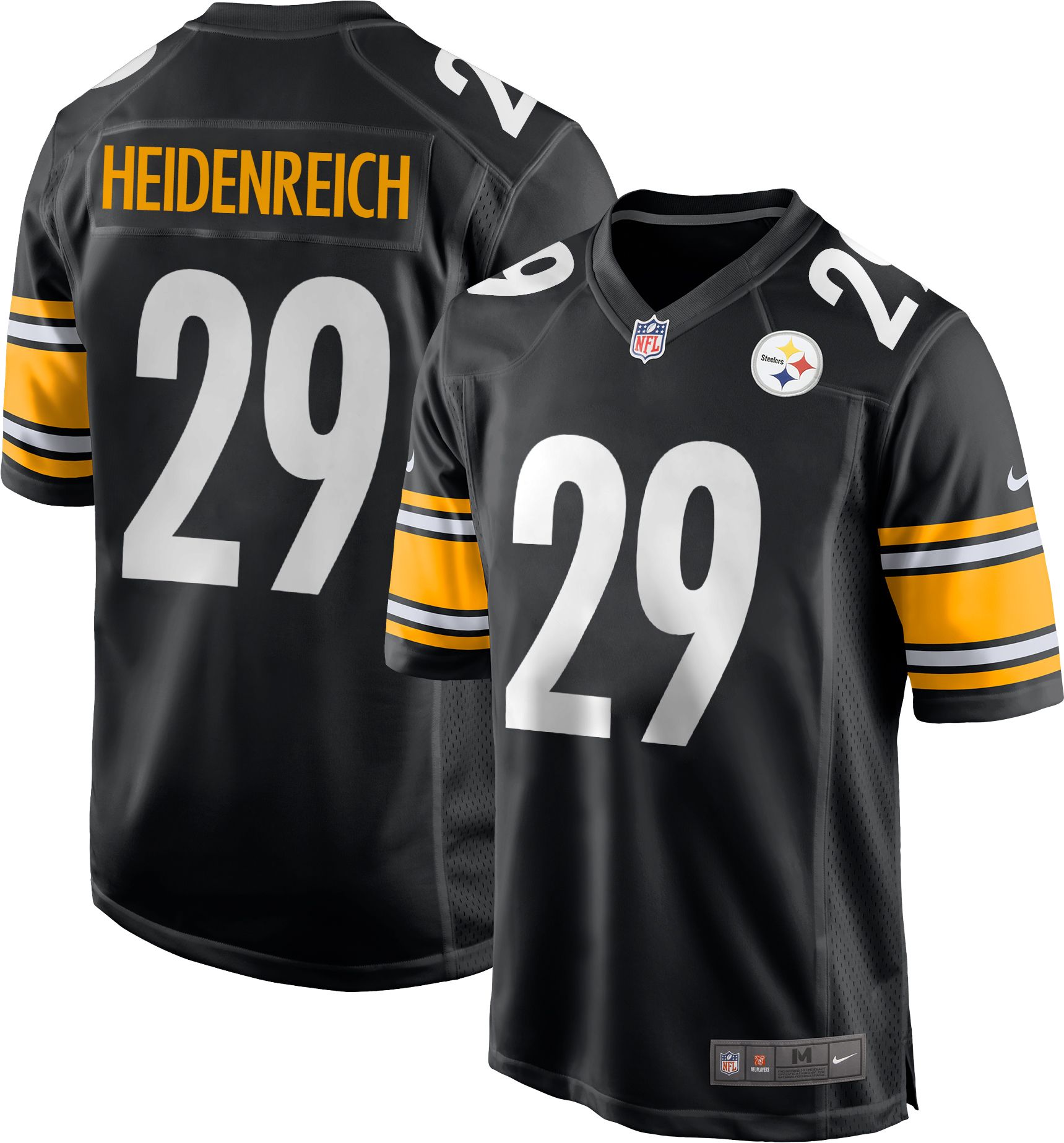 Nike Men's Pittsburgh Steelers Black Eli Heidenreich #29 Jersey