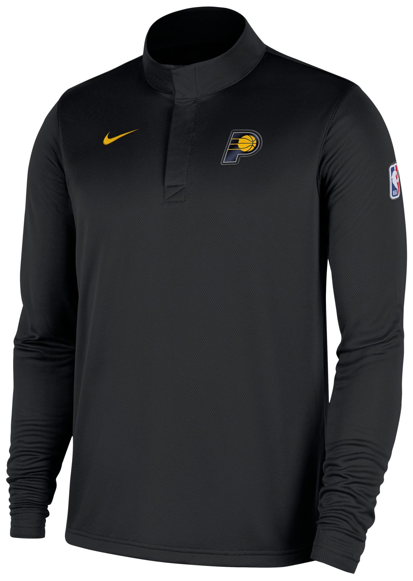 Nike Men's Indiana Pacers Black Long Sleeve 1/4 Zip Jacket