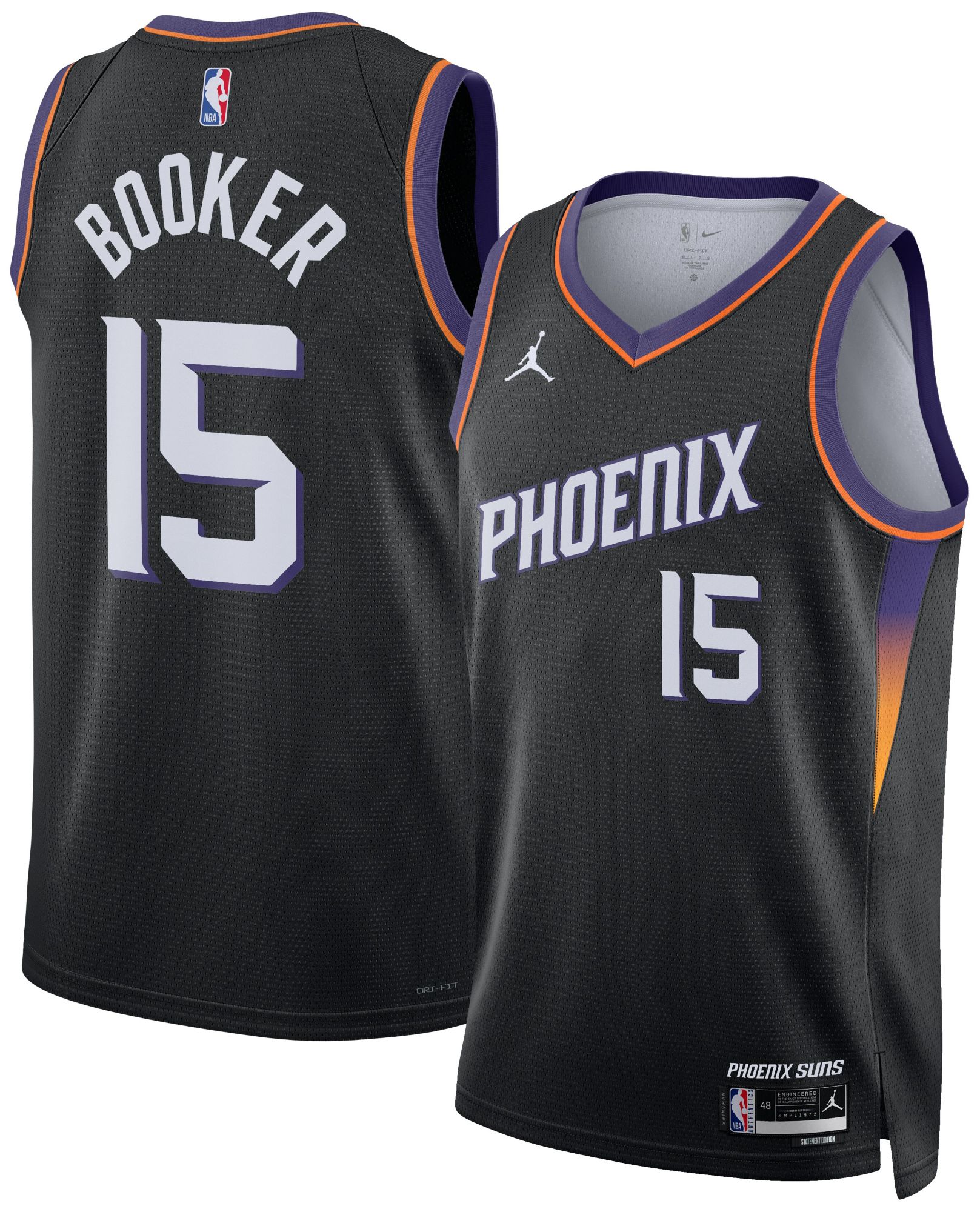 Jordan Adult Phoenix Suns Devin Booker Swingman Statement Jersey