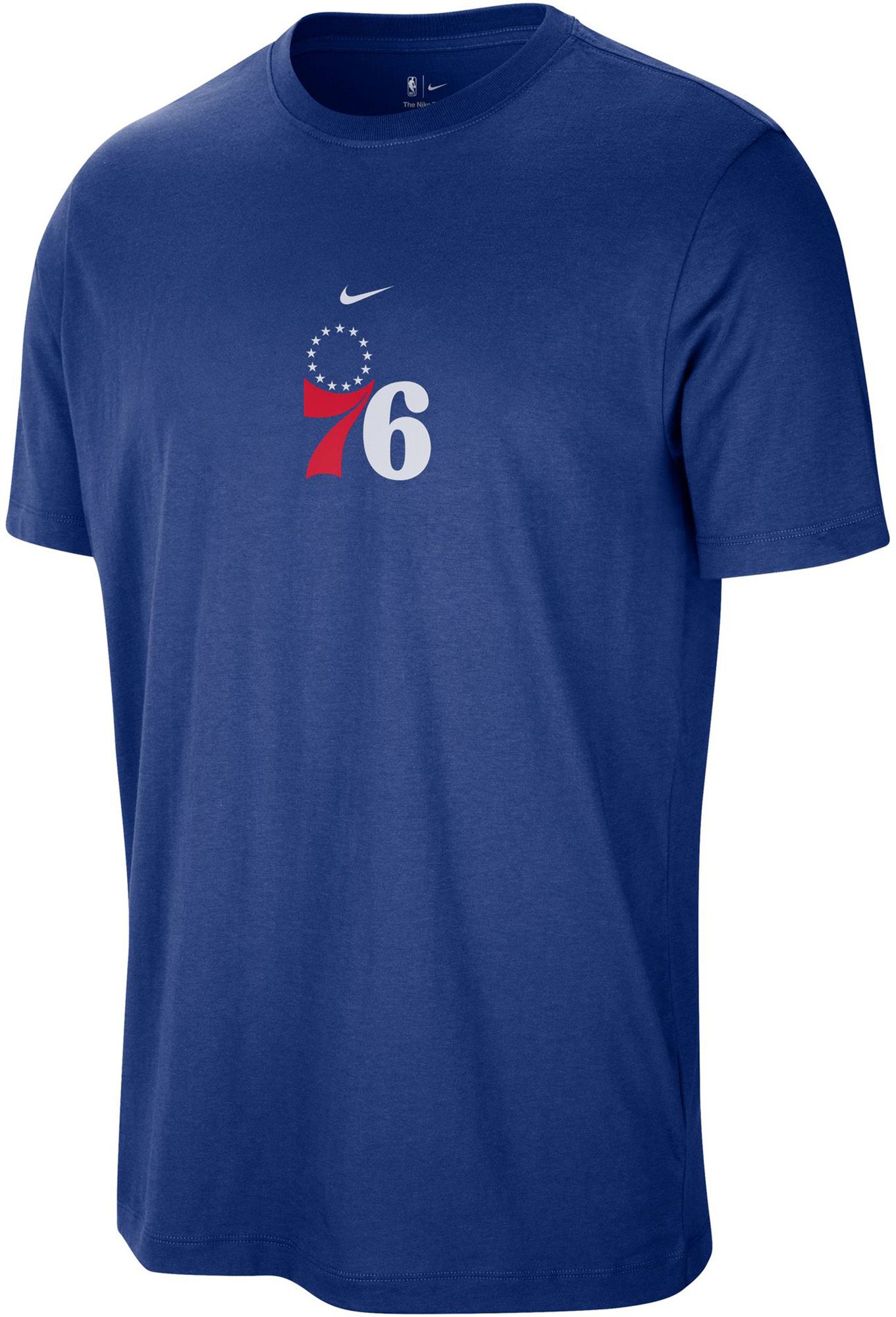 渚トラウト Philadelphia 76ers Tシャツ Nike Men's Philadelphia 76ers Blue T-Shirt | Dick's Sporting Goods