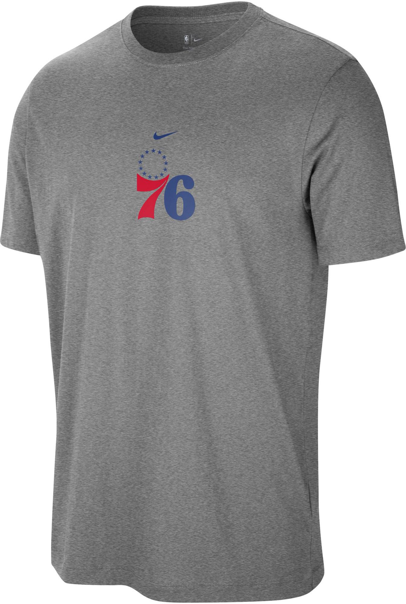 Nike Men's Philadelphia 76ers Grey T-Shirt | Dick's Sporting Goods