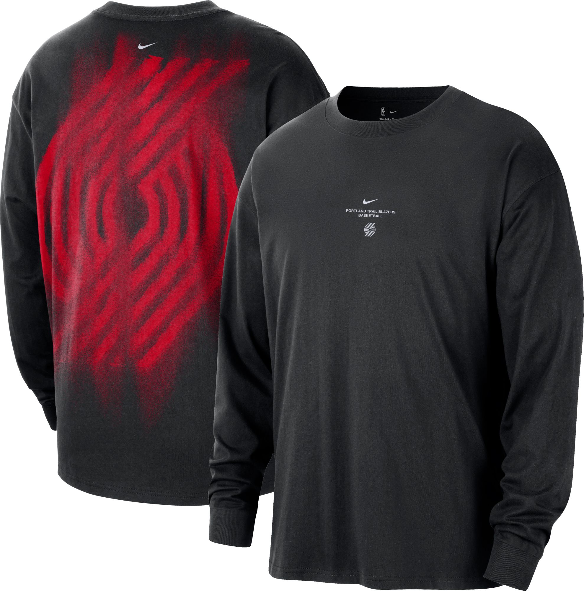Nike NBA Portland Trail Blazers シャツ Lサイズ Nike Adult Portland Trail Blazers Worn With Obsession Standard