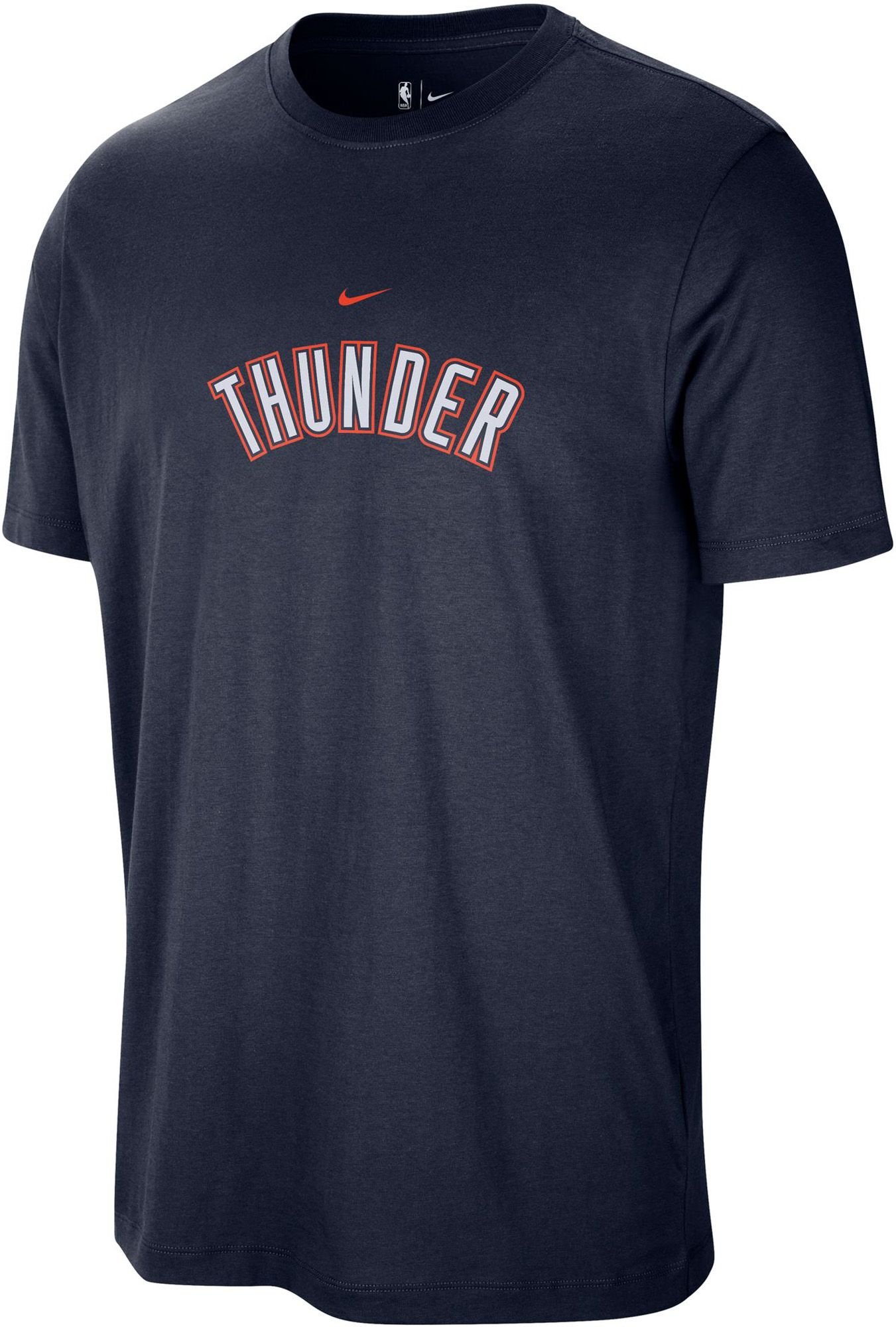 Nike Men's Oklahoma City Thunder Navy Wordmark T-Shirt | Dick's