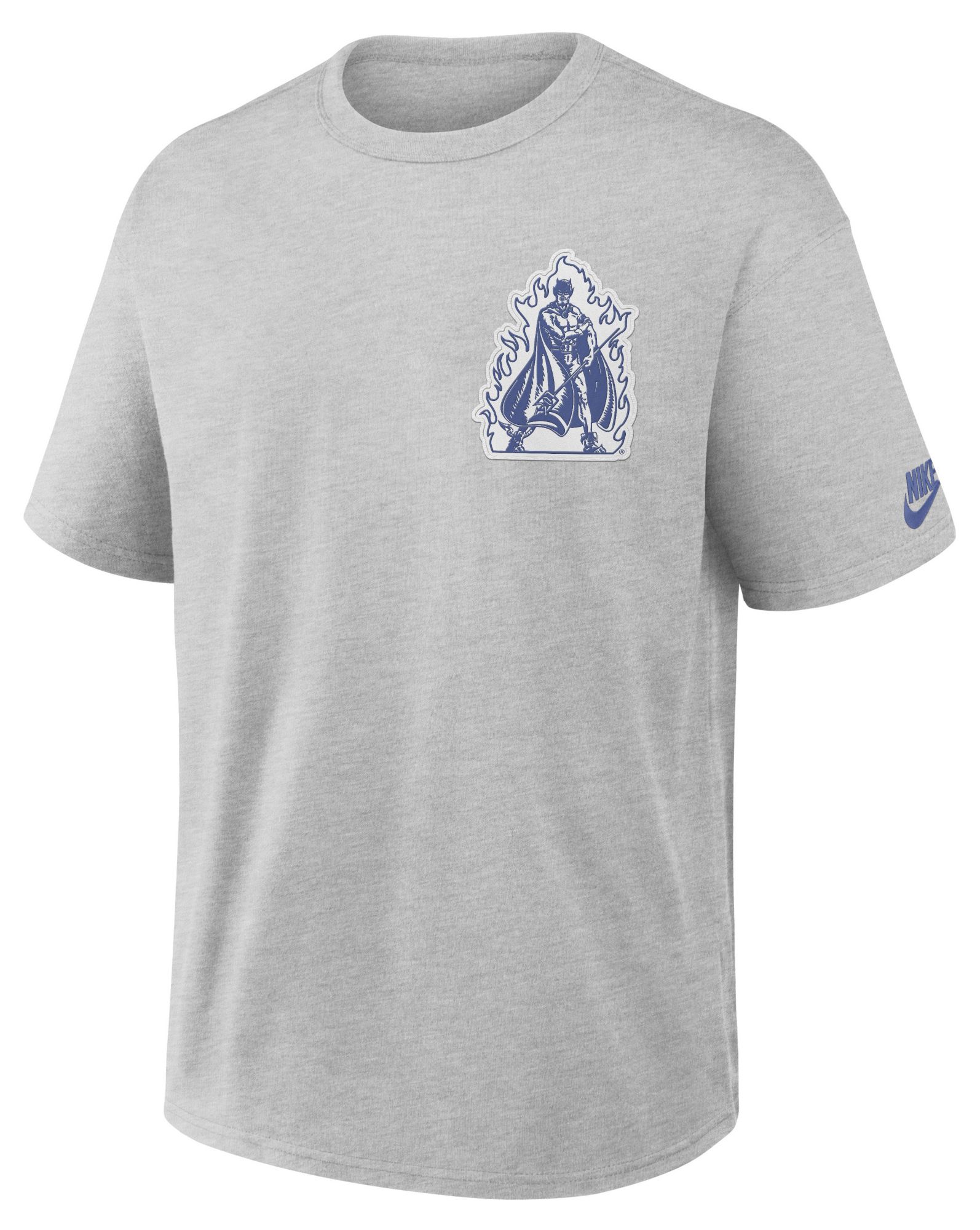 Nike Men's Duke Blue Devils Grey Heather Set On Max90 Legacy T