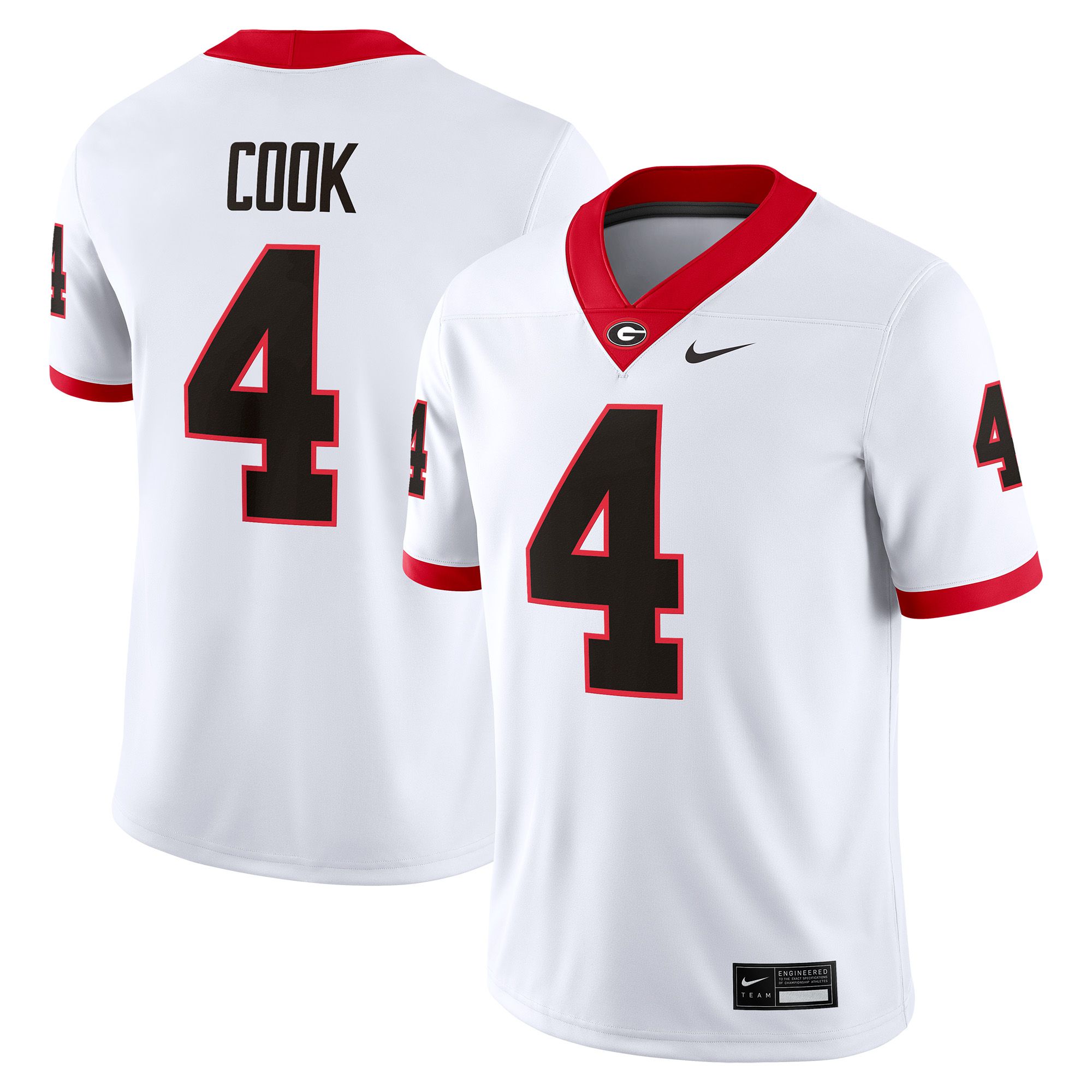 【希少・良品】NRL カンタベリー・ブルドッグス 公式 ユニフォーム Nike Nike Men's Georgia Bulldogs James Cook #4 White Jersey | Dick's