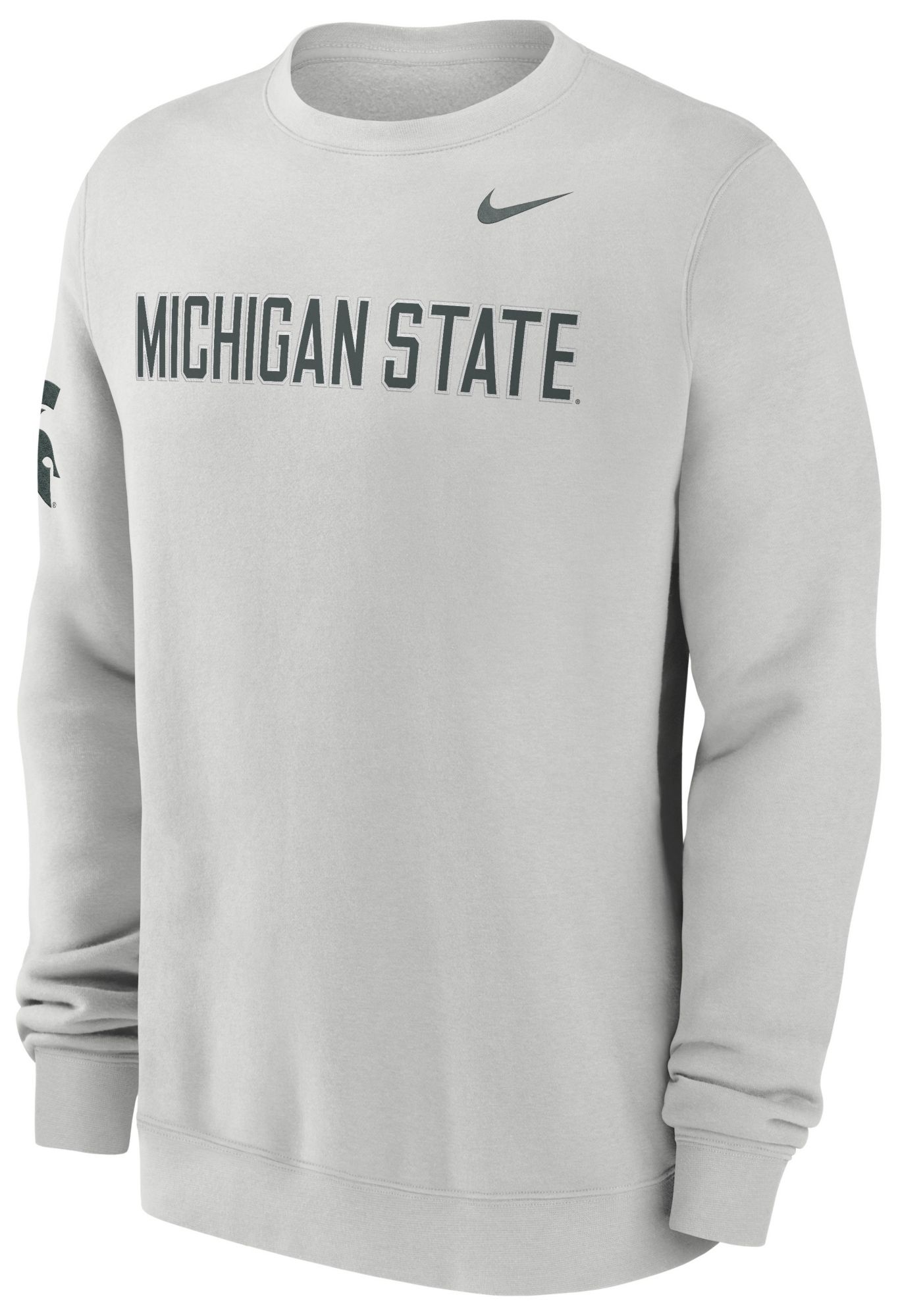 Nike Men's Michigan State Spartans Photon Dust Club Crewneck