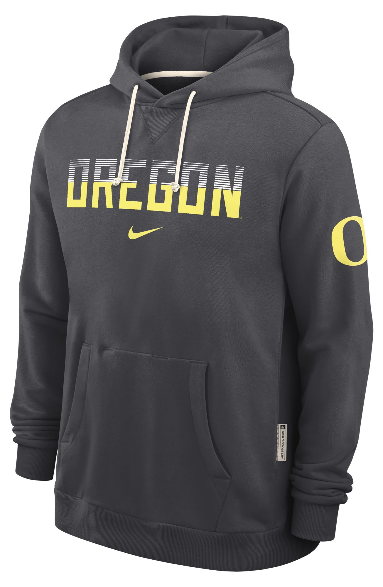 Nike Men's Oregon Ducks Anthracite Standard Issue Hoodie | Dick's