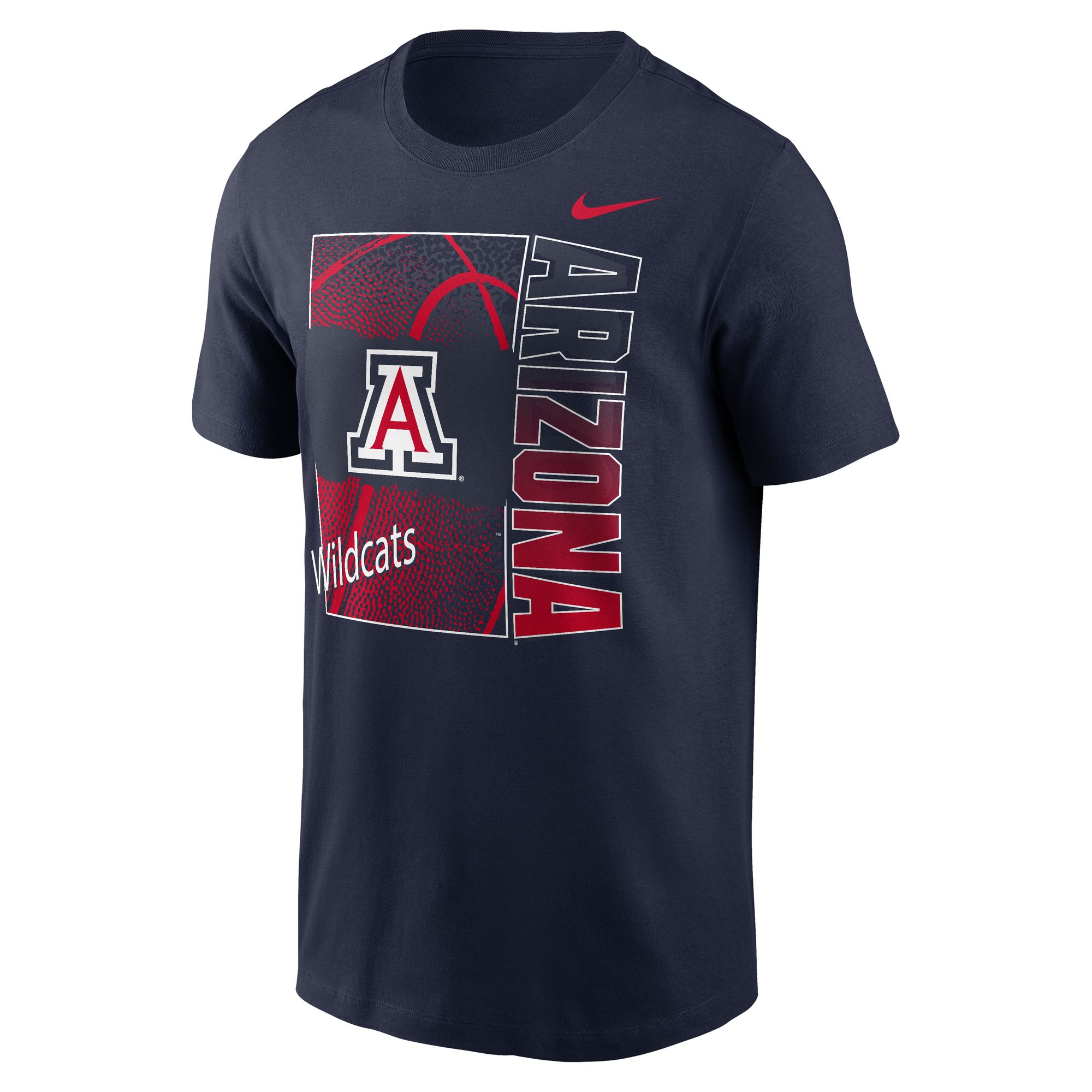 Nike Men's Arizona Wildcats College Navy Basketball Refresh T