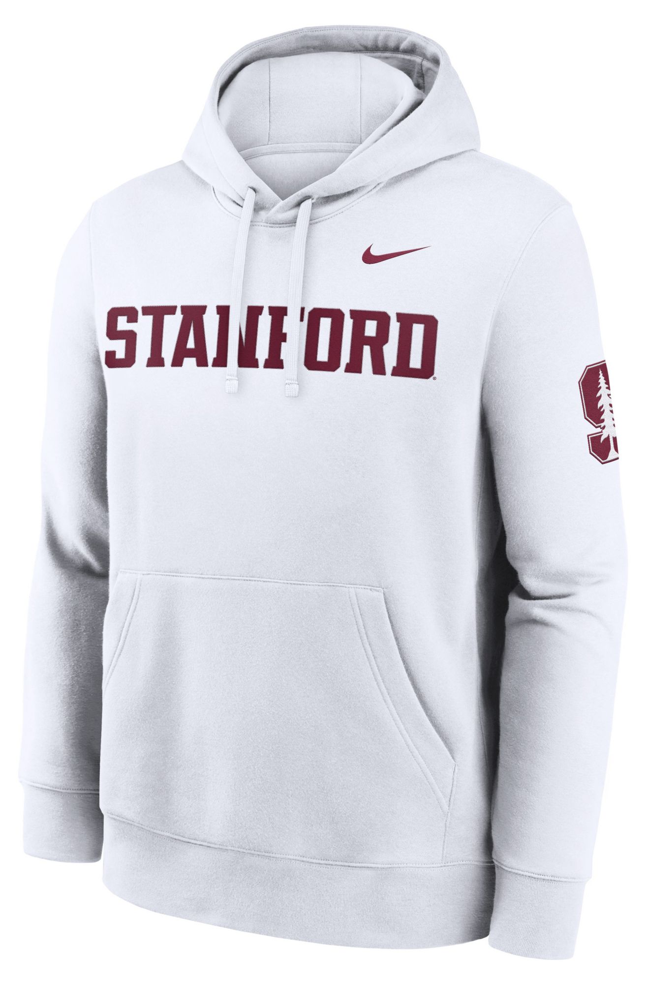 Nike Men's Stanford Cardinal White Club Fleece Hoodie | Dick's