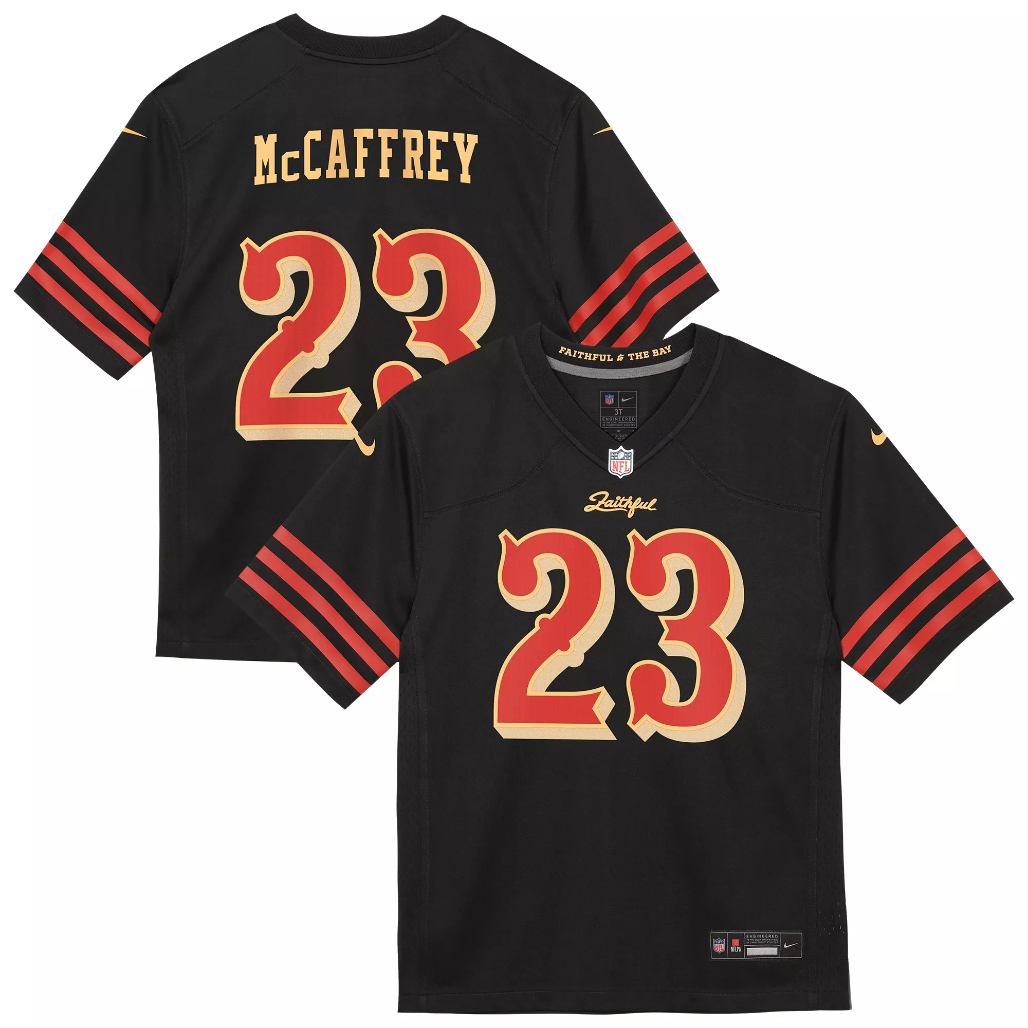 Nike Men's San Francisco 49ers Black Christian McCaffrey #23 Limited Jersey