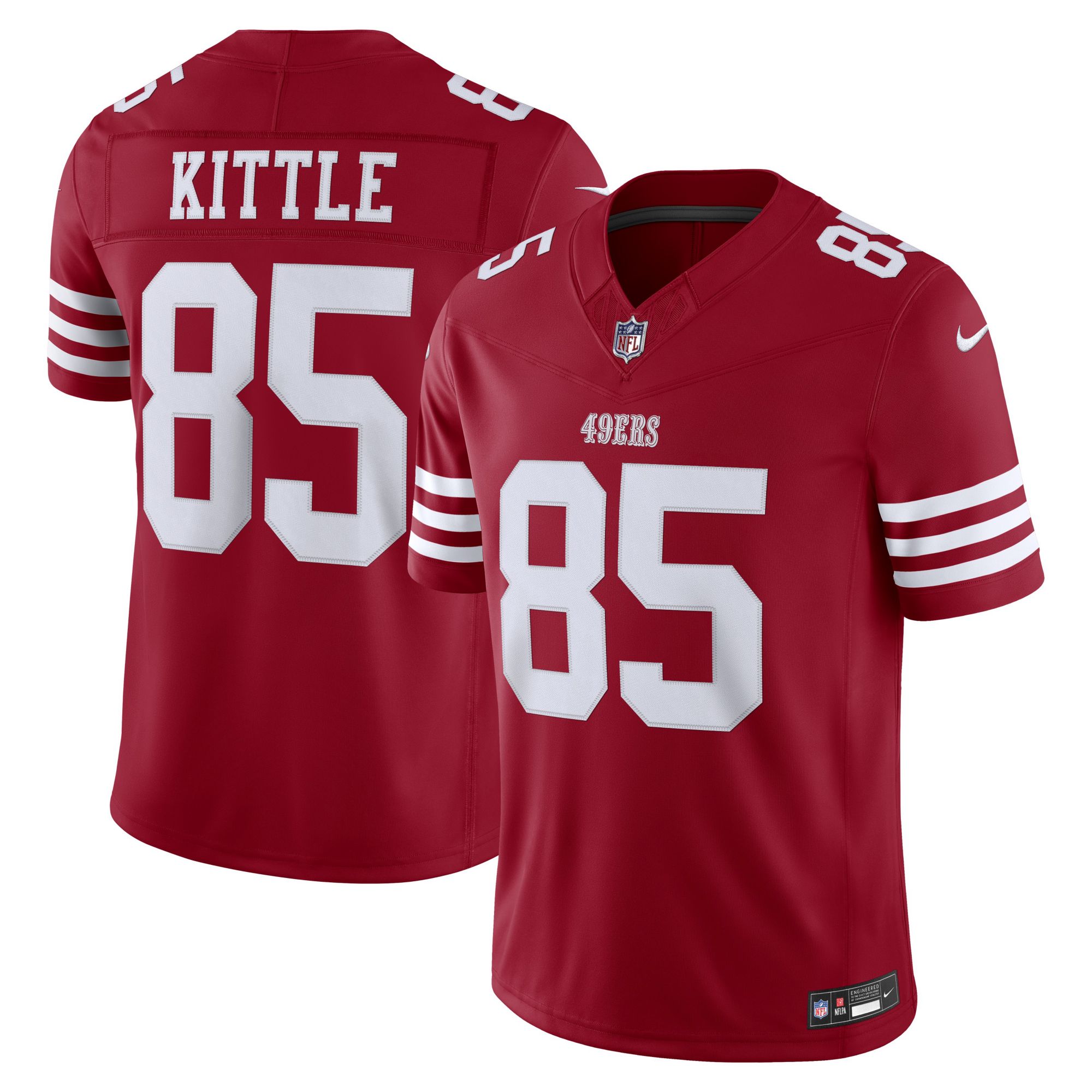 Nike Men's San Francisco 49ers George Kittle #85 Red Home Limited