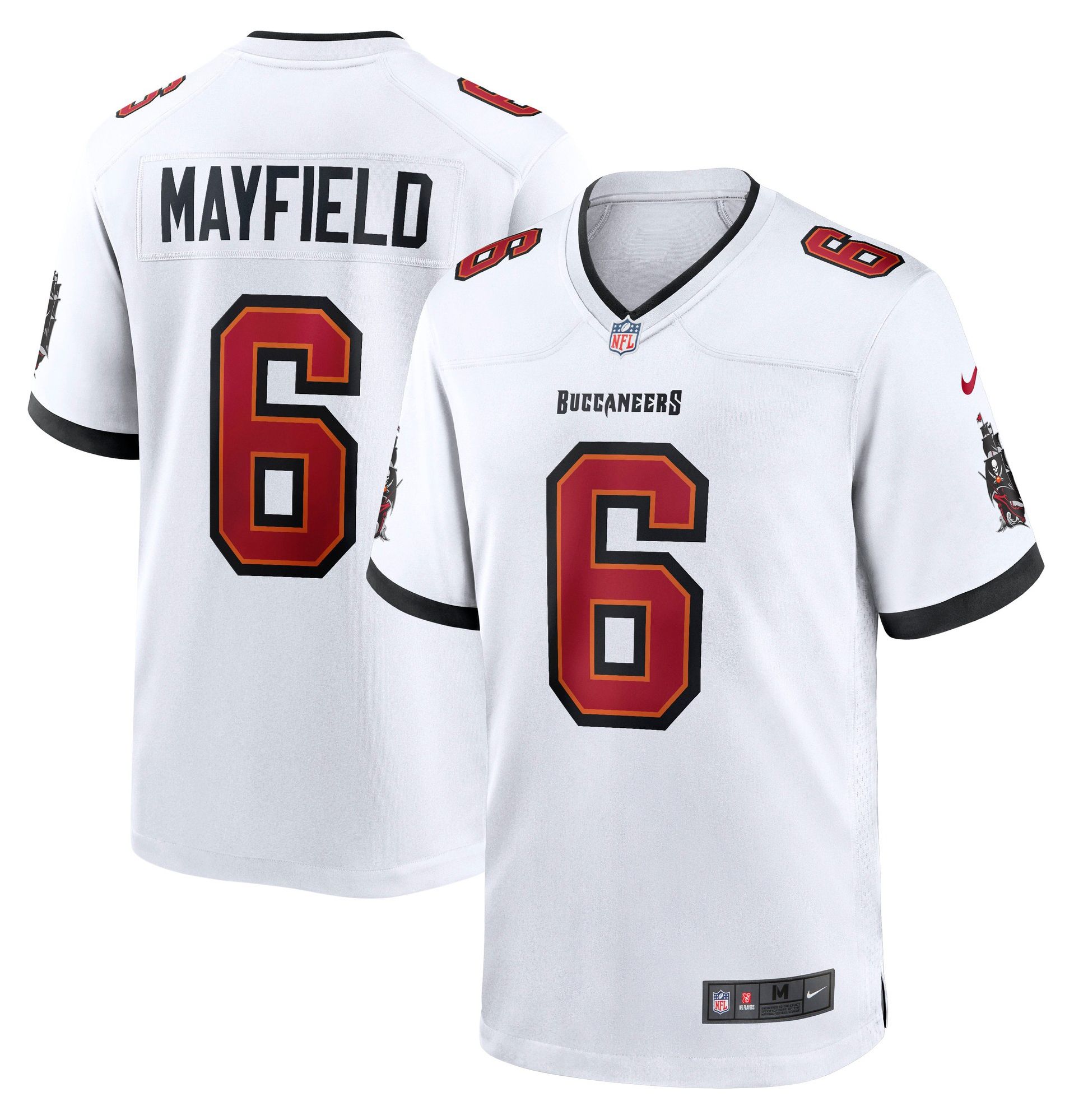 Nike Men's Tampa Bay Buccaneers Baker Mayfield #6 White Home Game