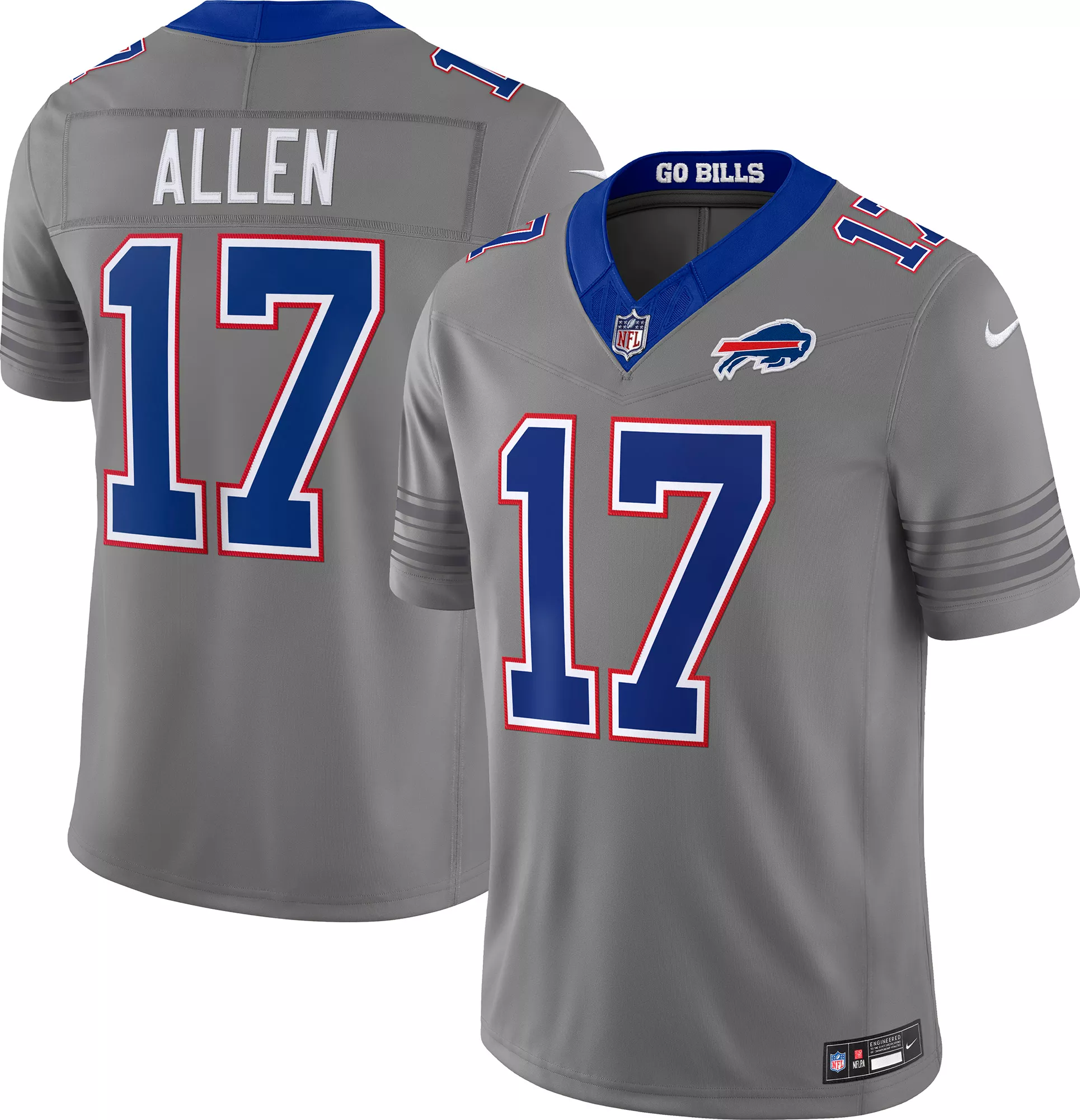 Nike Men's Buffalo Bills Josh Allen #17 Dark Grey Alternate Limited Jersey