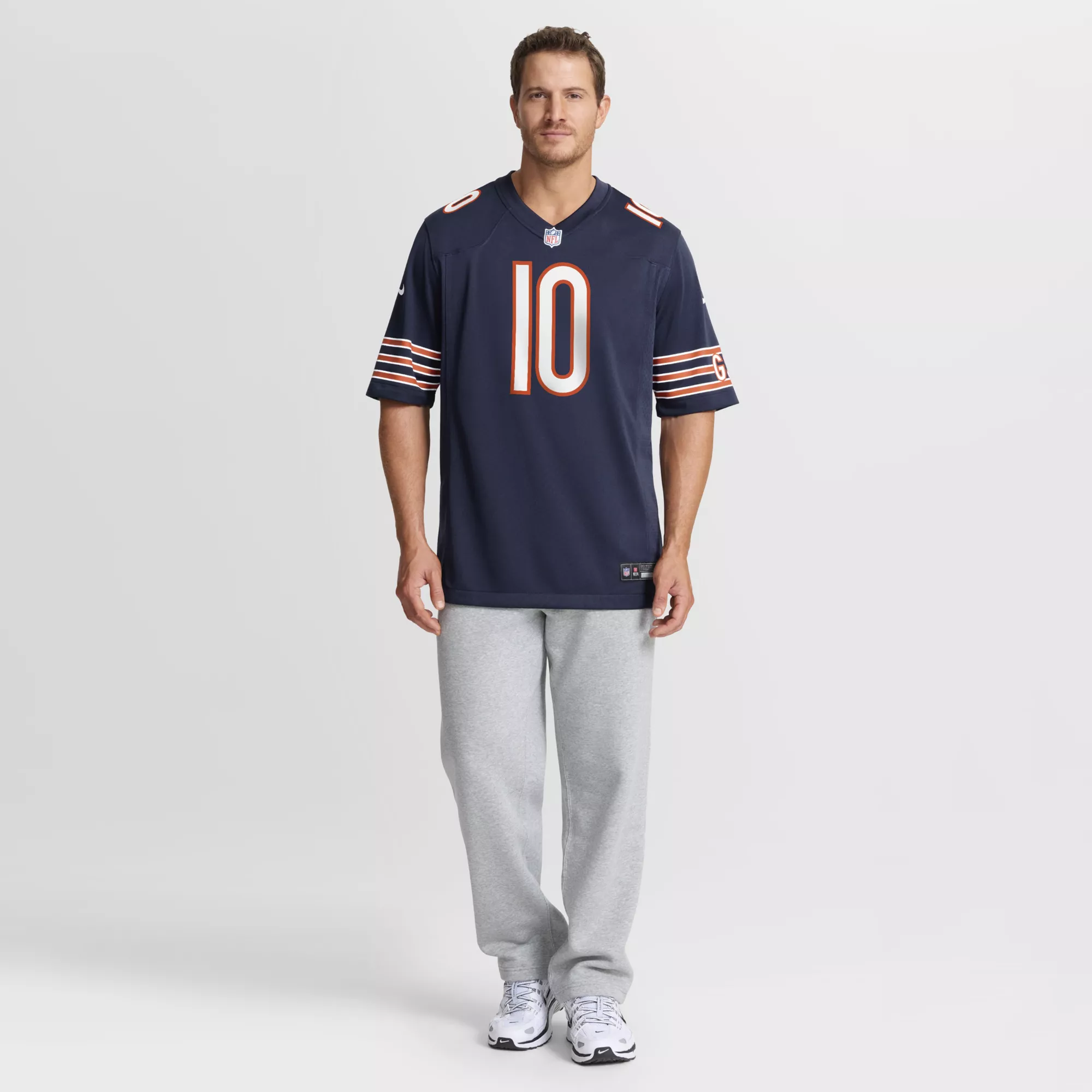 Nike Men's Chicago Bears Luther Burden III #10 Navy Home Game Jersey