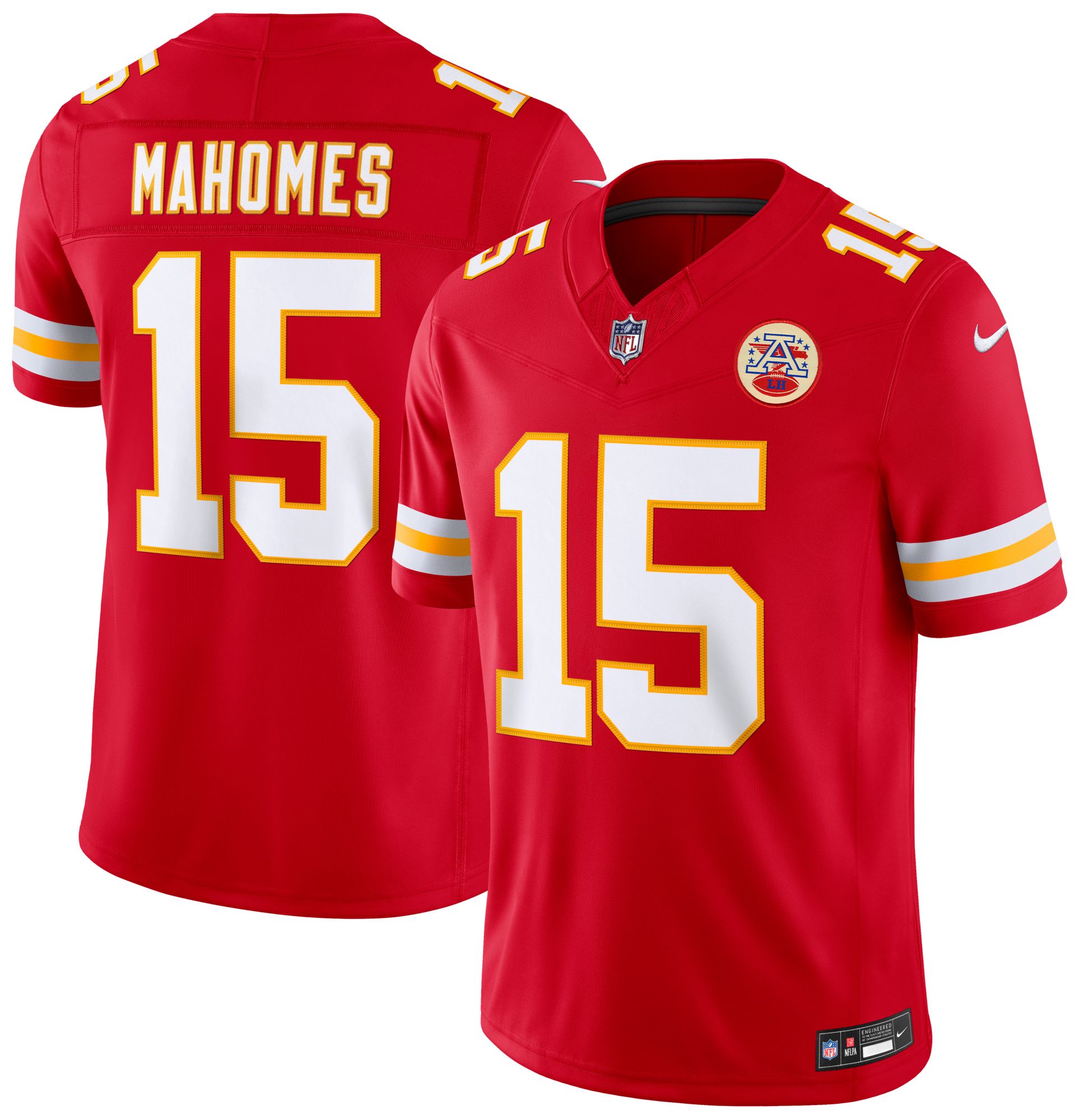 Nike Men's Kansas City Chiefs Red Patrick Mahomes #15 Home Limited