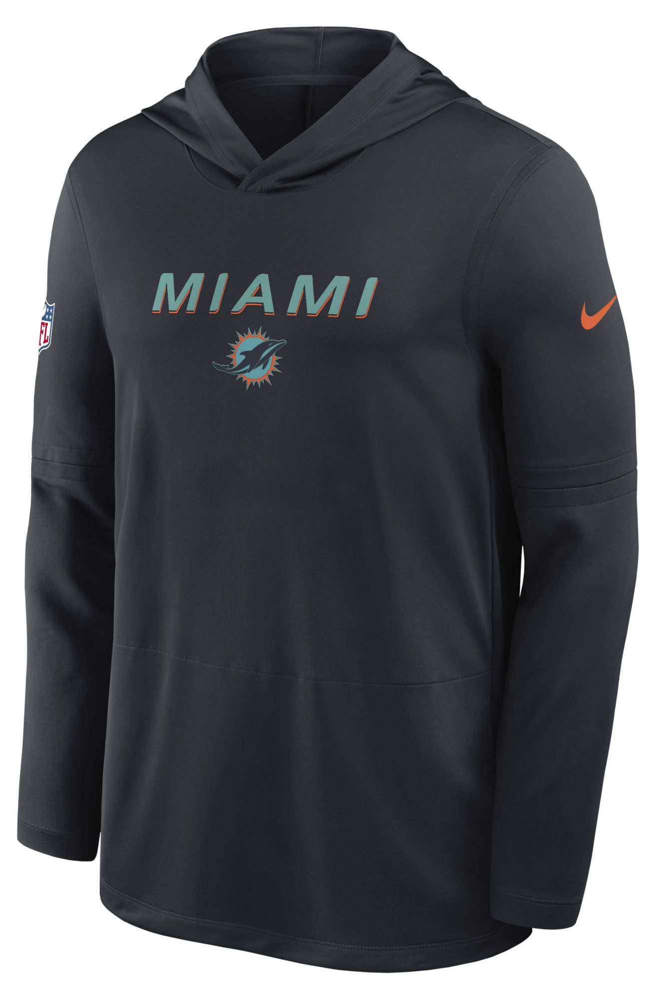 Nike Men's Miami Dolphins NFL Rivalries Dri-FIT Long Sleeve Hooded